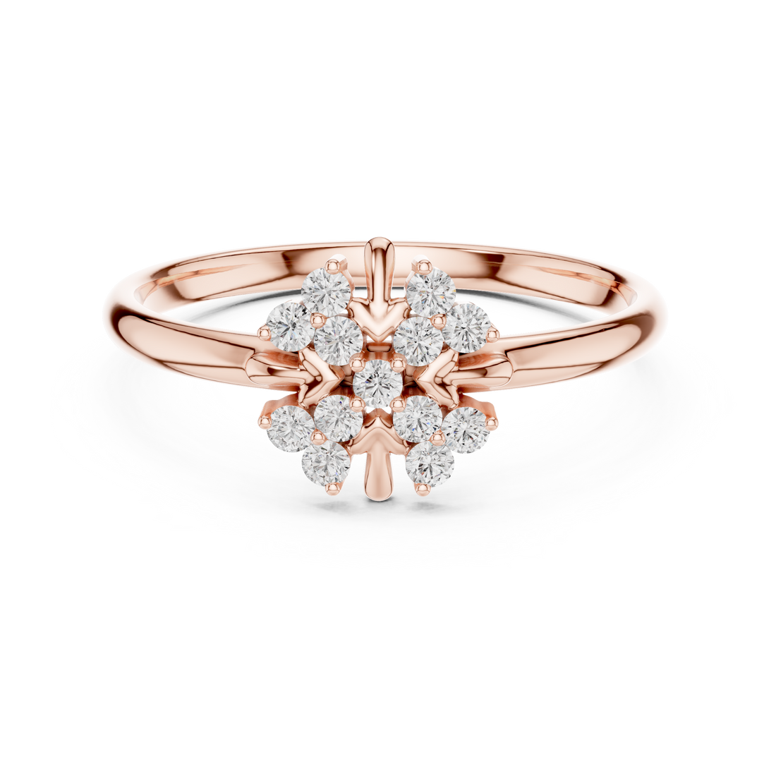 Stylish gold cuff bracelet featuring decorative diamond elements.