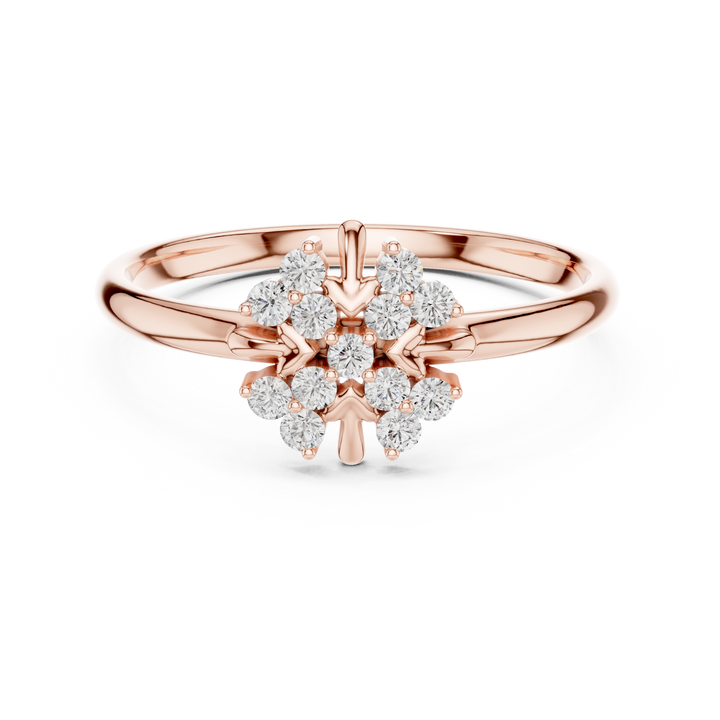Stylish gold cuff bracelet featuring decorative diamond elements.
