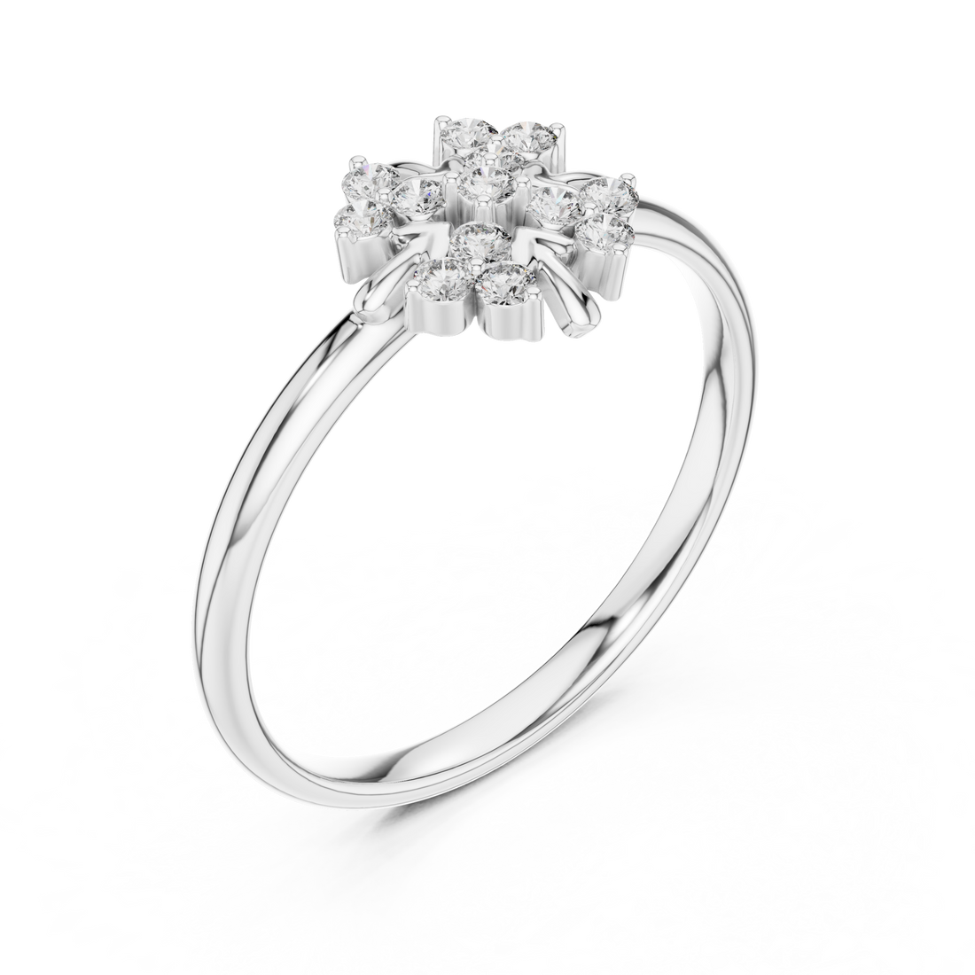 Stylish princess-cut diamond engagement ring in sleek gold setting.