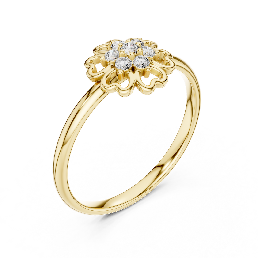 Classic diamond tennis bracelet in white gold with brilliant shine.