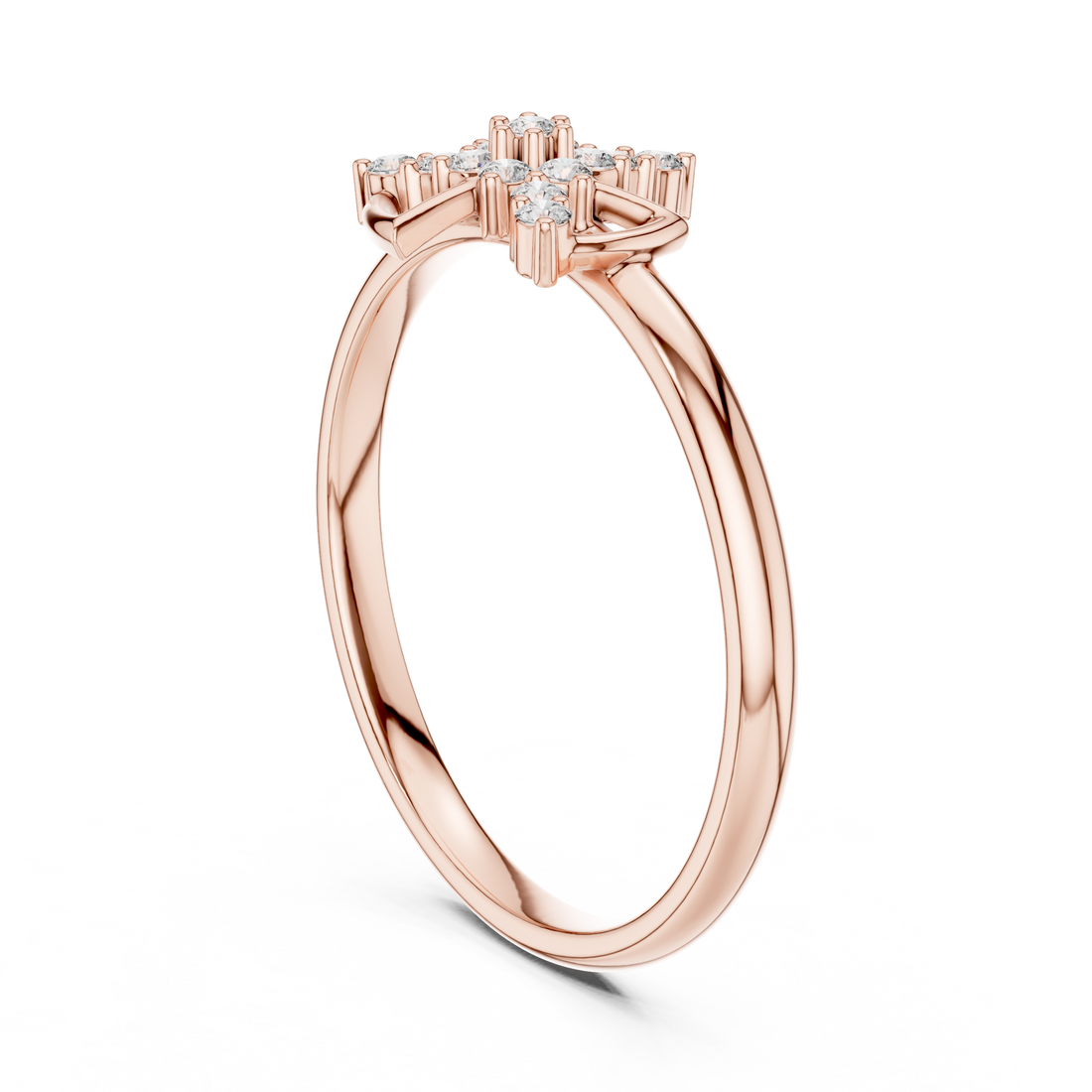 Modern cuff bracelet with smooth gold surface and sparkle.