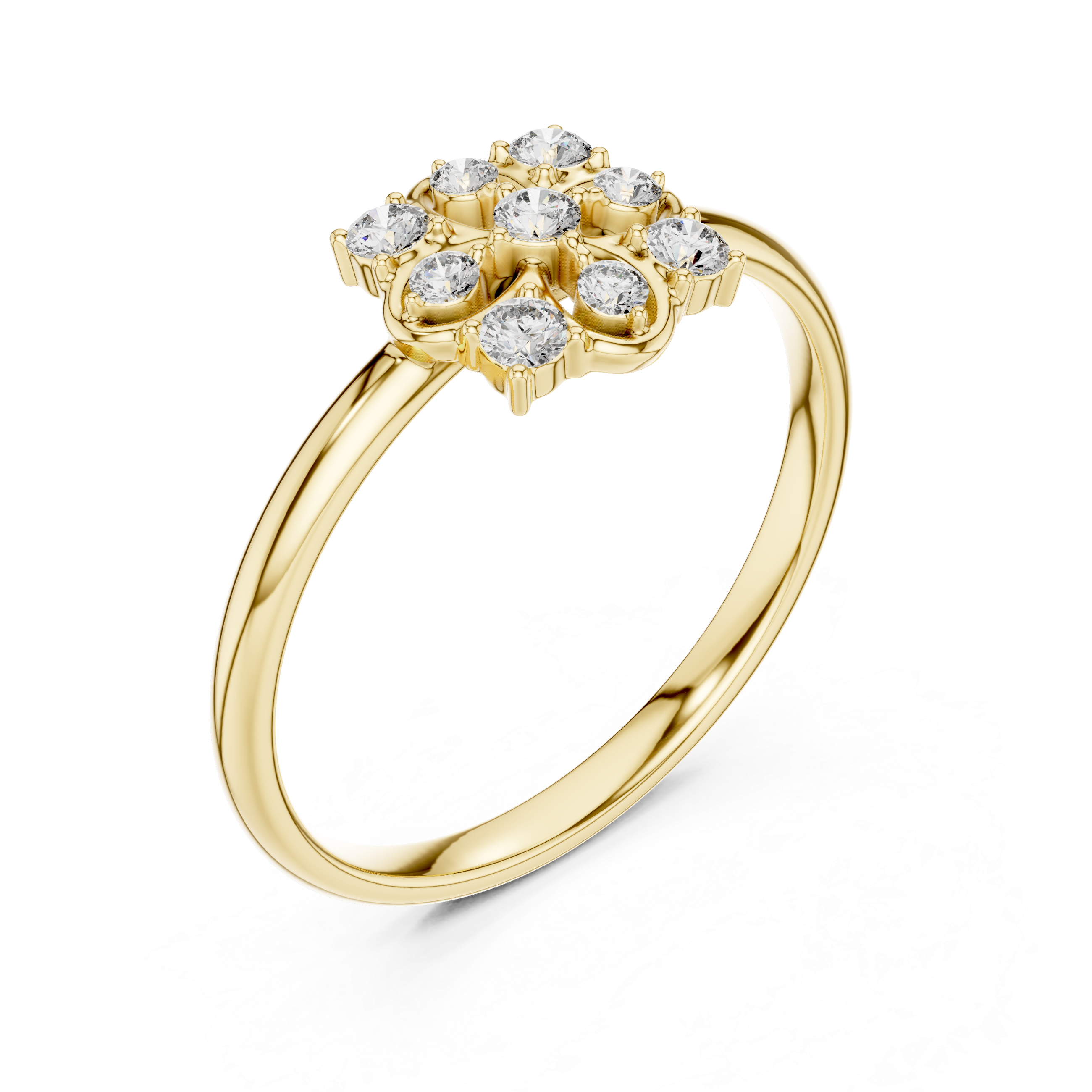 Stylish floral nose stud with delicate detailing.