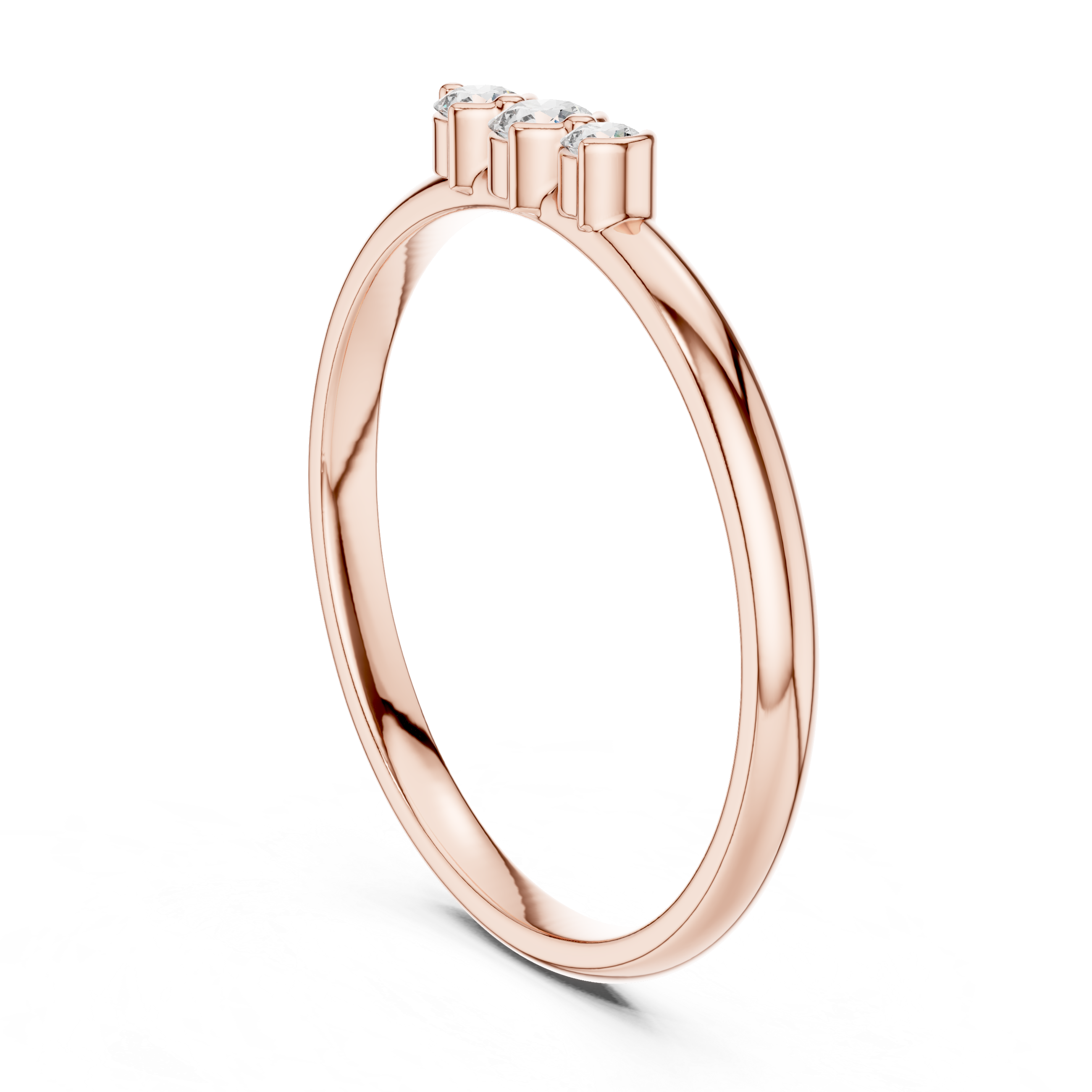 Men's gold band ring with classic polished finish.