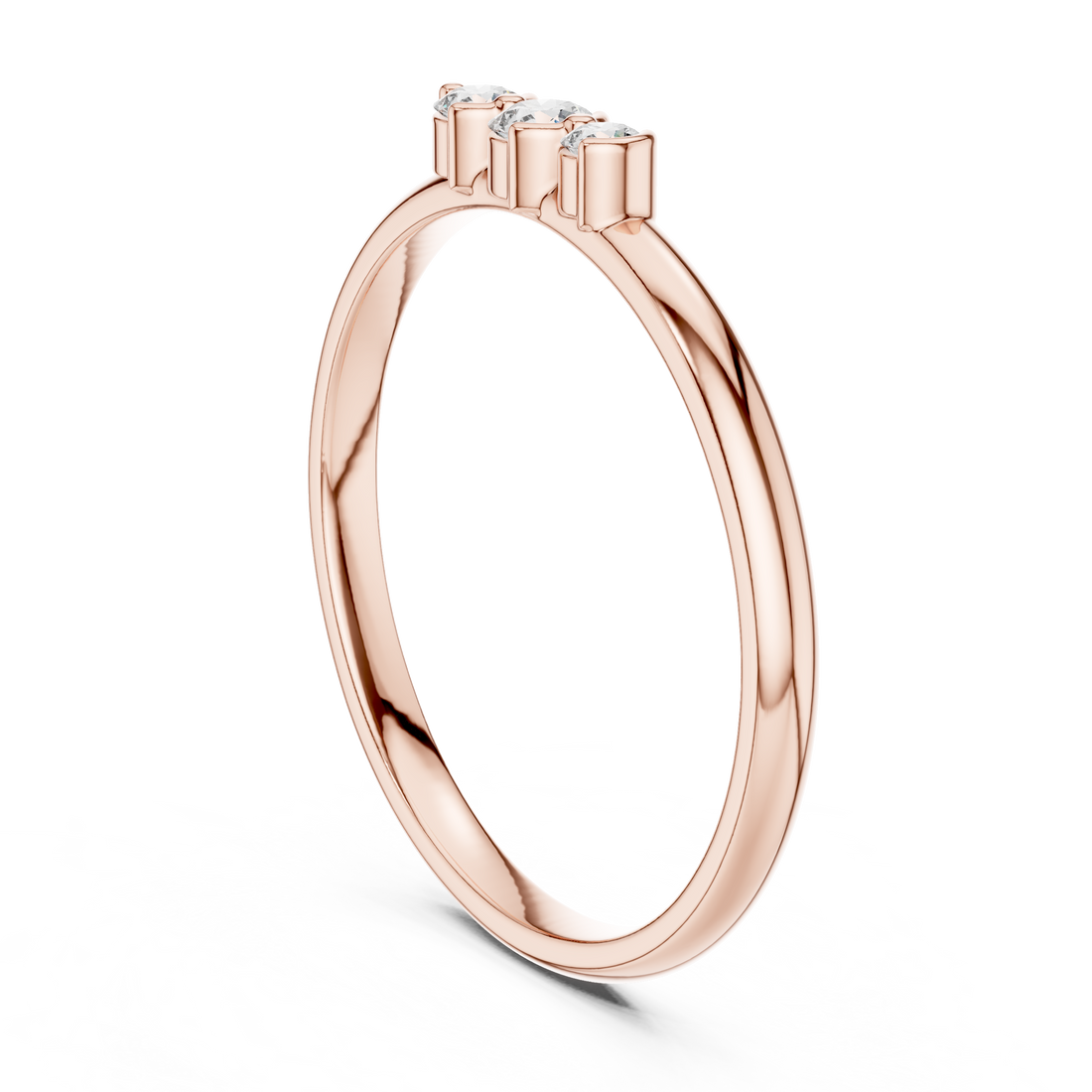 Men's gold band ring with classic polished finish.