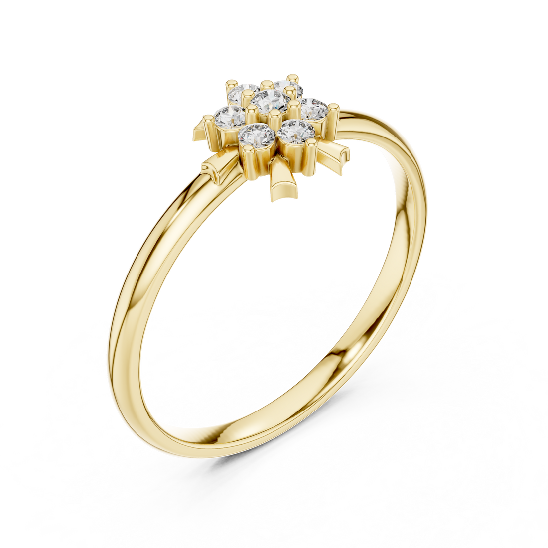 Classic engagement ring with timeless elegant style.