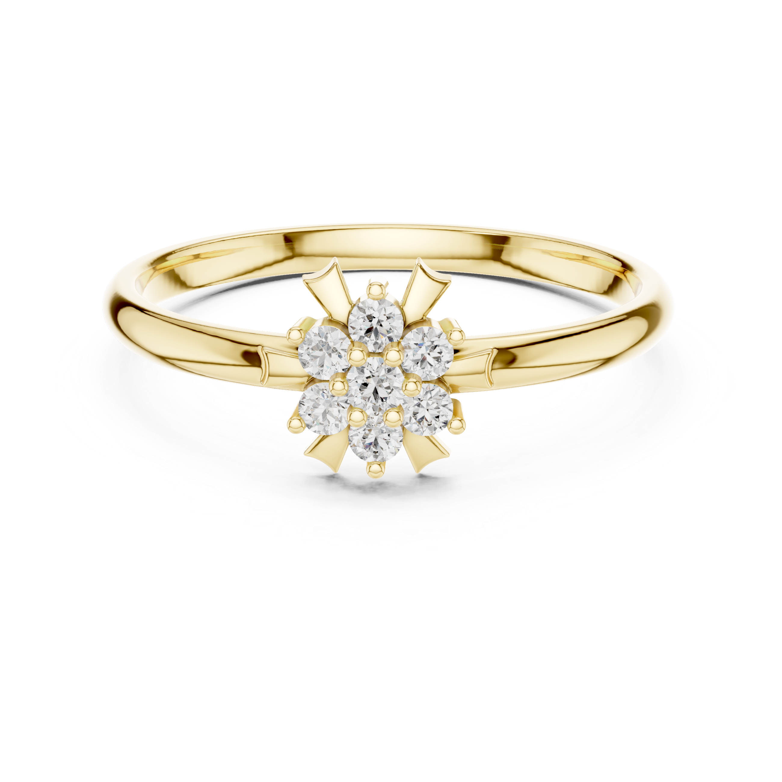 Decorative fashion ring with stylish design details.