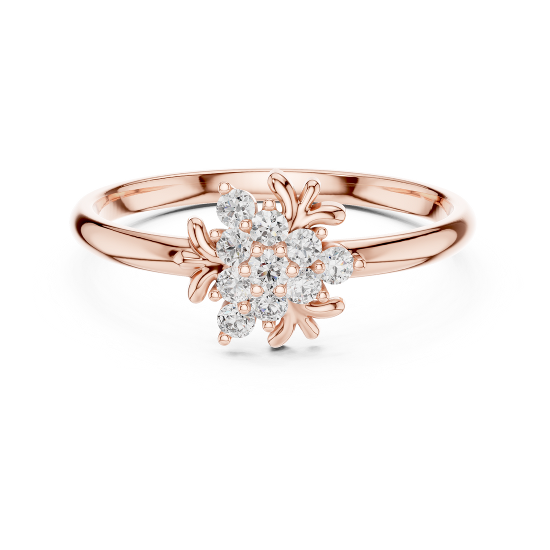 Designer luxury ring with bold structure finish.