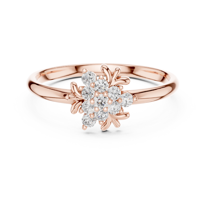 Designer luxury ring with bold structure finish.