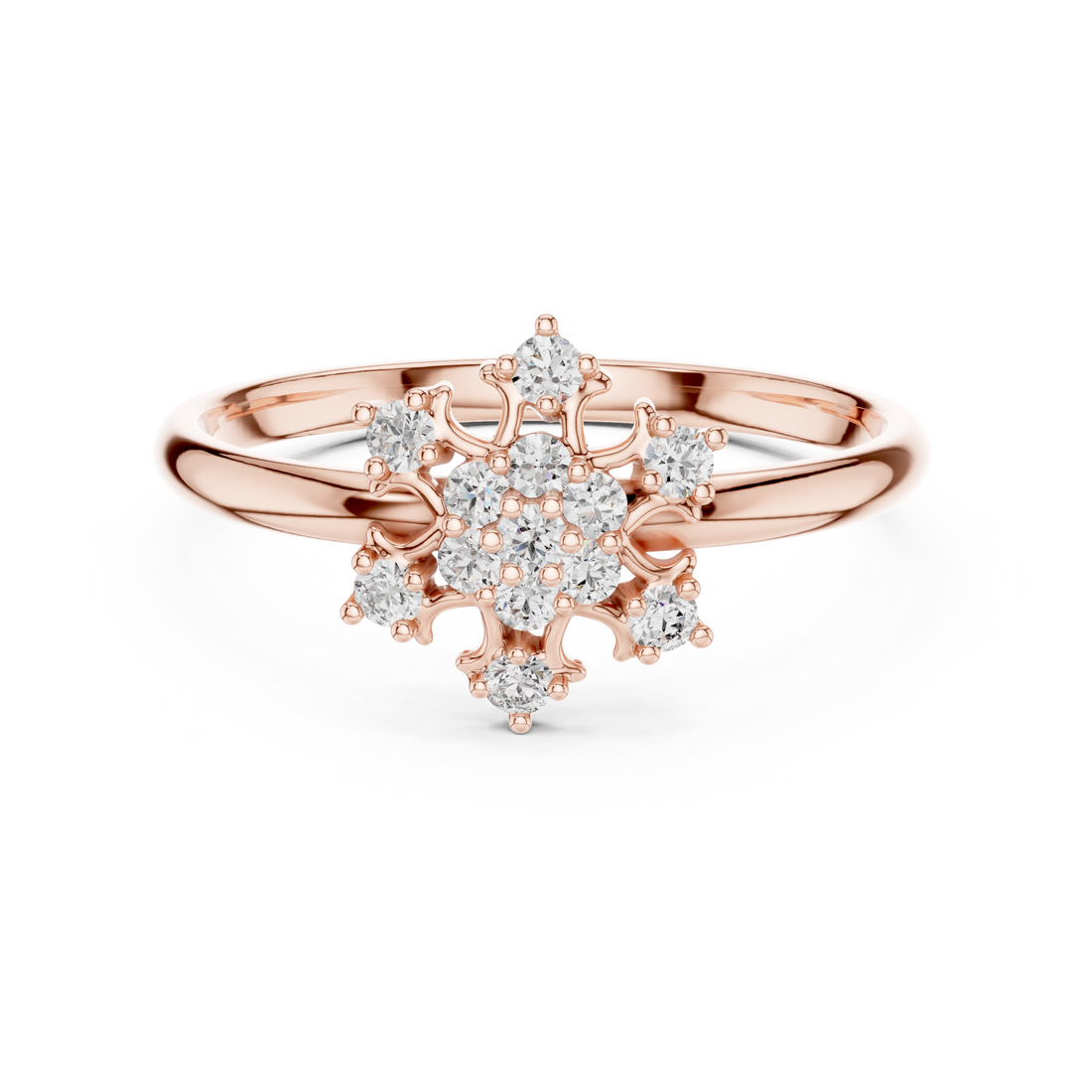 Classic oval diamond halo ring with sparkling side stones.