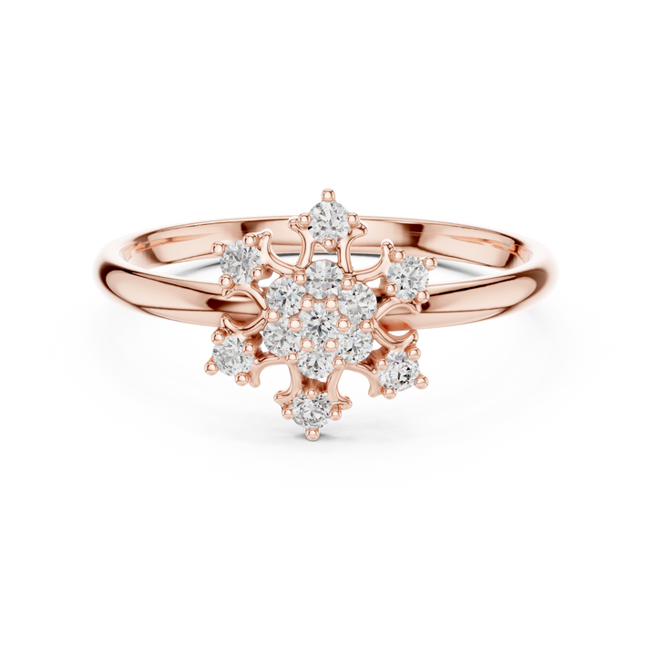 Classic oval diamond halo ring with sparkling side stones.