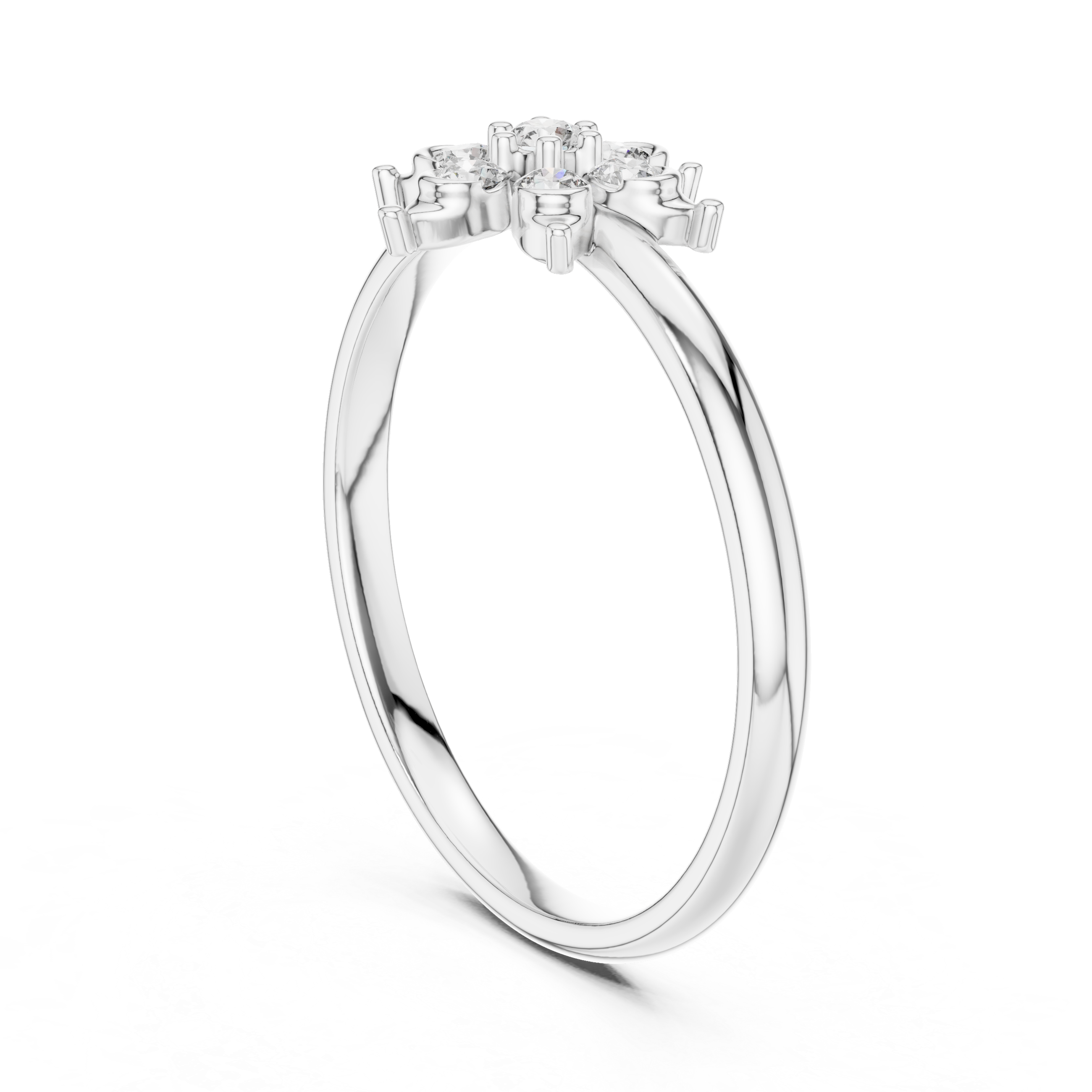 Elegant heart-shaped earrings with sparkling stone detail.