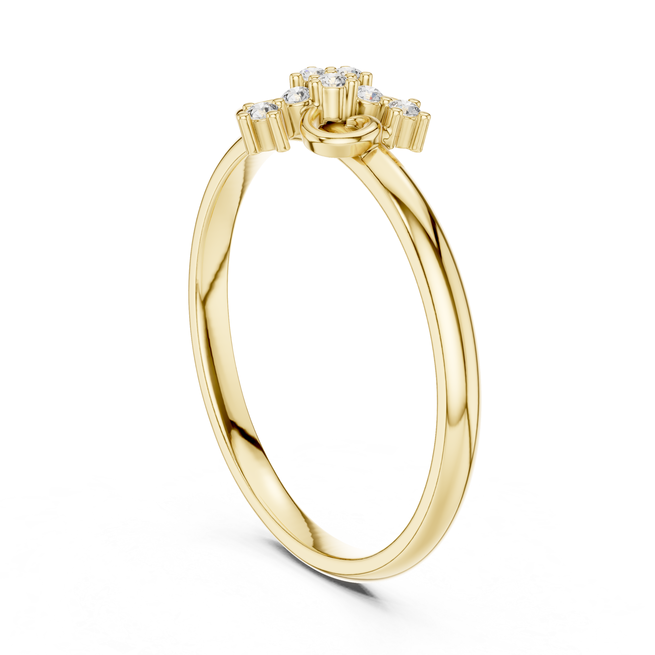 Slim cuff bracelet with refined gold styling.