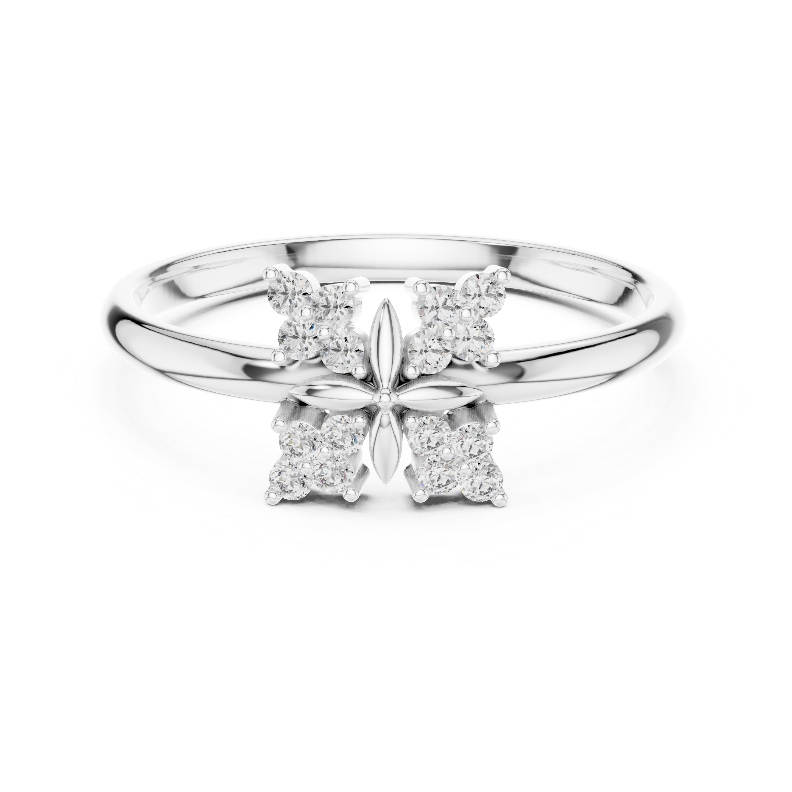 Silver anklet with decorative bead details.