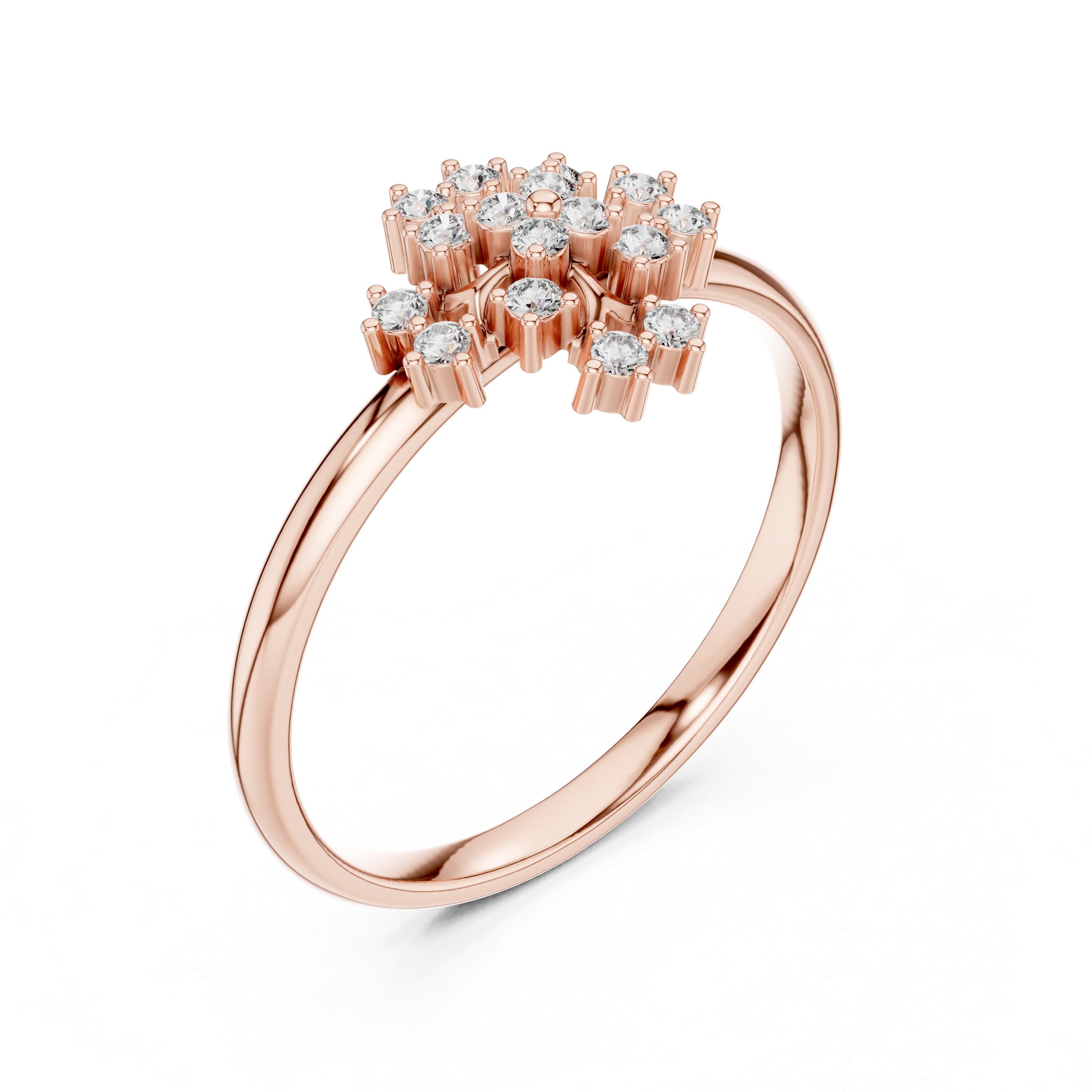 Gemstone toe ring with bright sparkling stone.