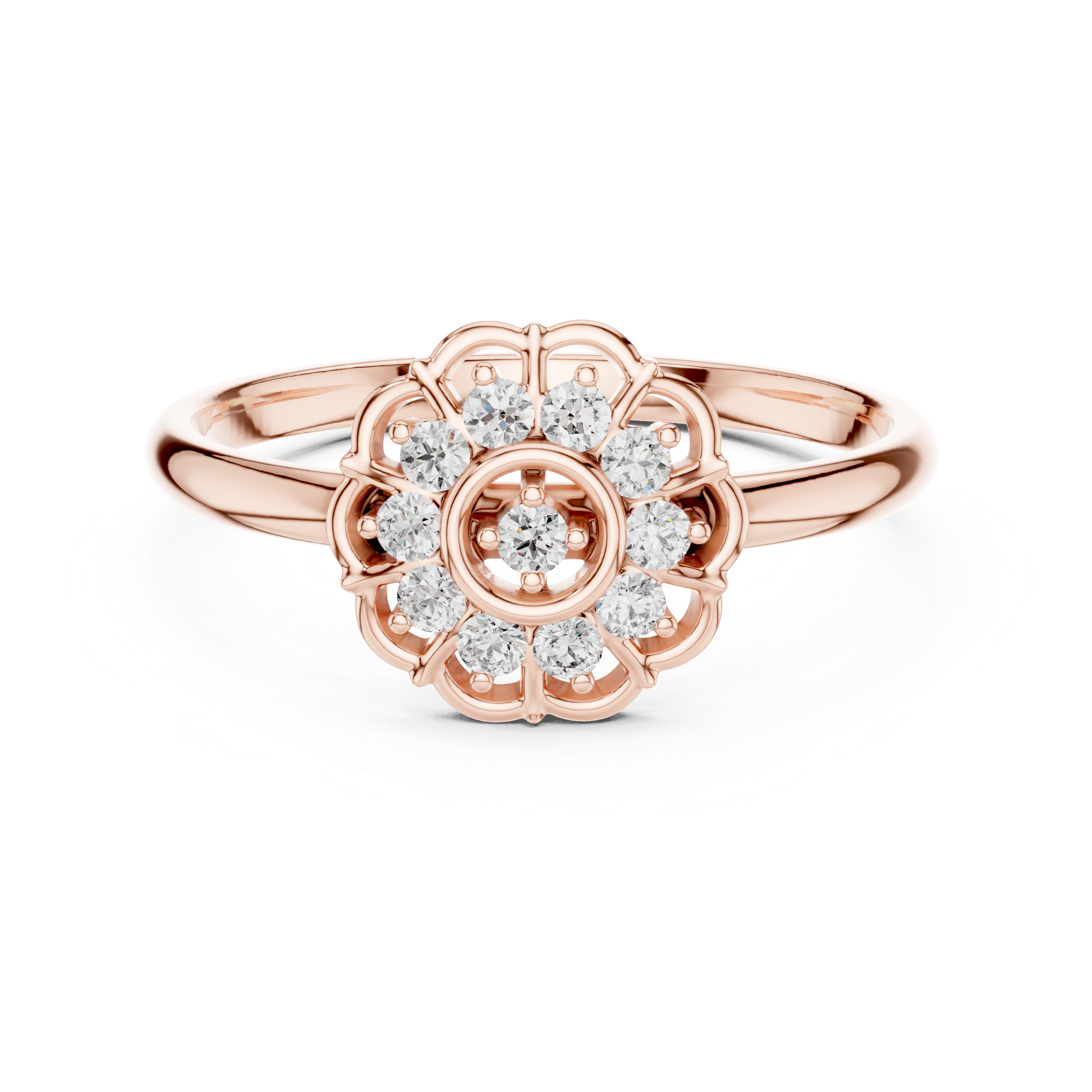 Men's heavy fashion ring with modern design.