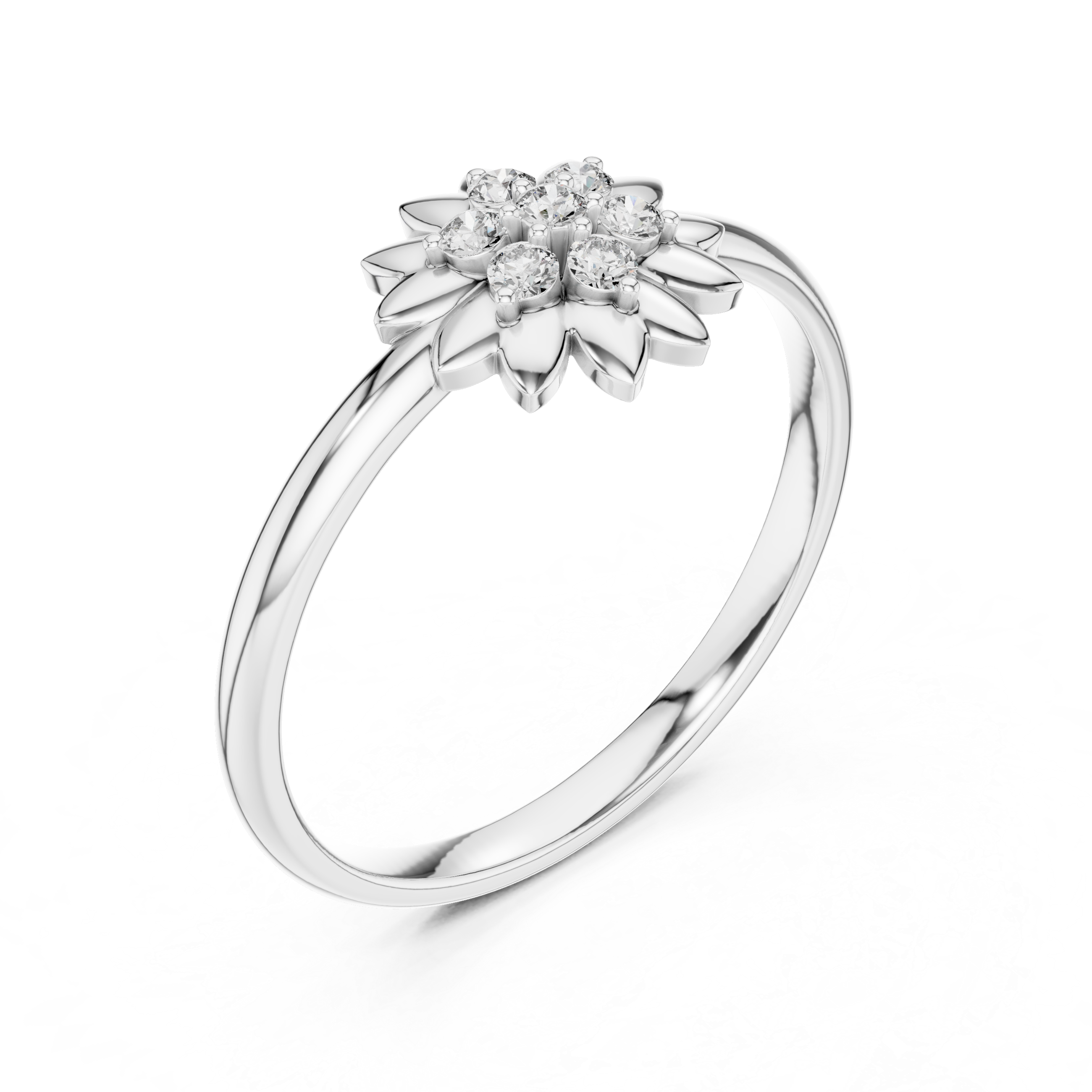 Engagement jewellery set with sparkling diamond finish.