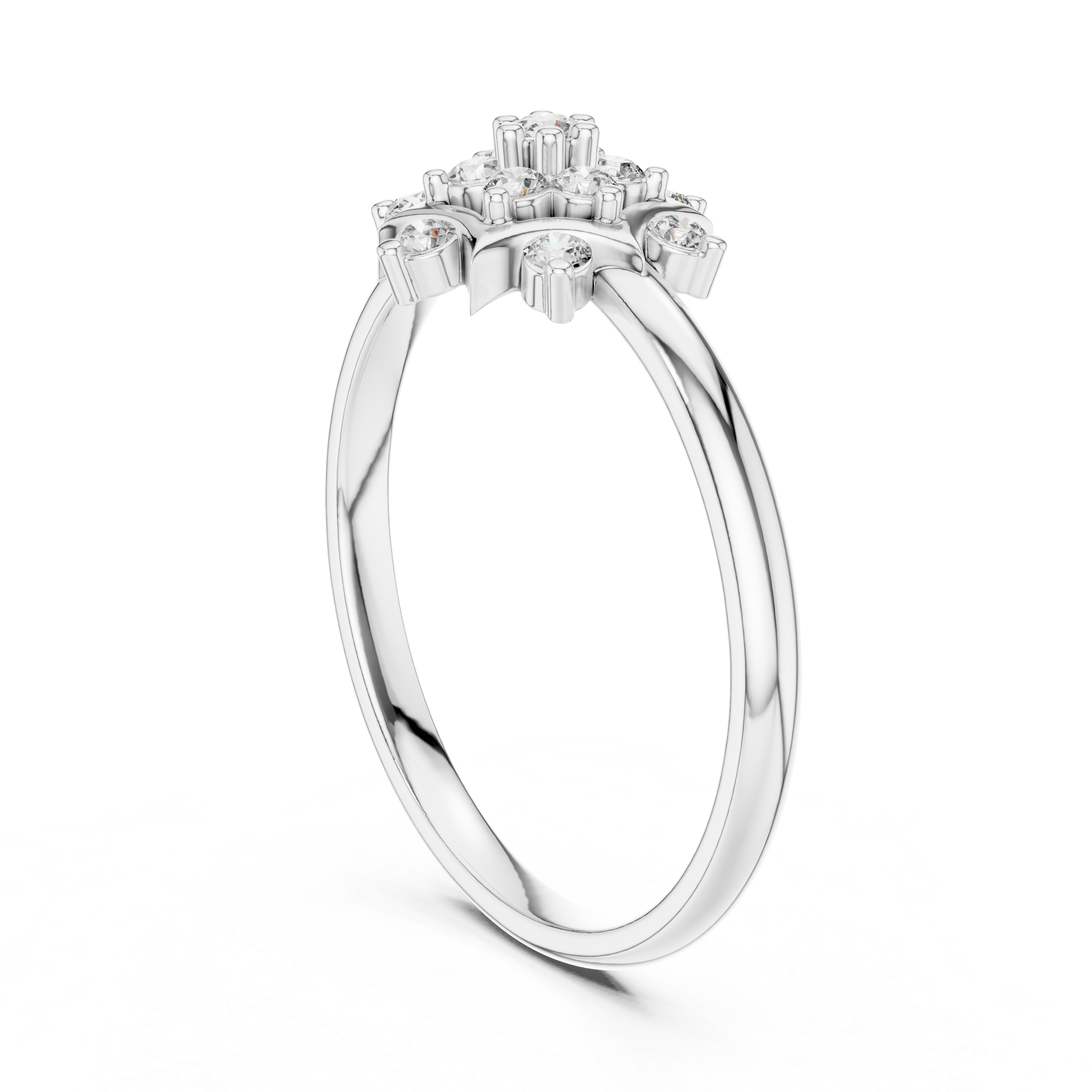 Promise ring with modern minimalist gold band.