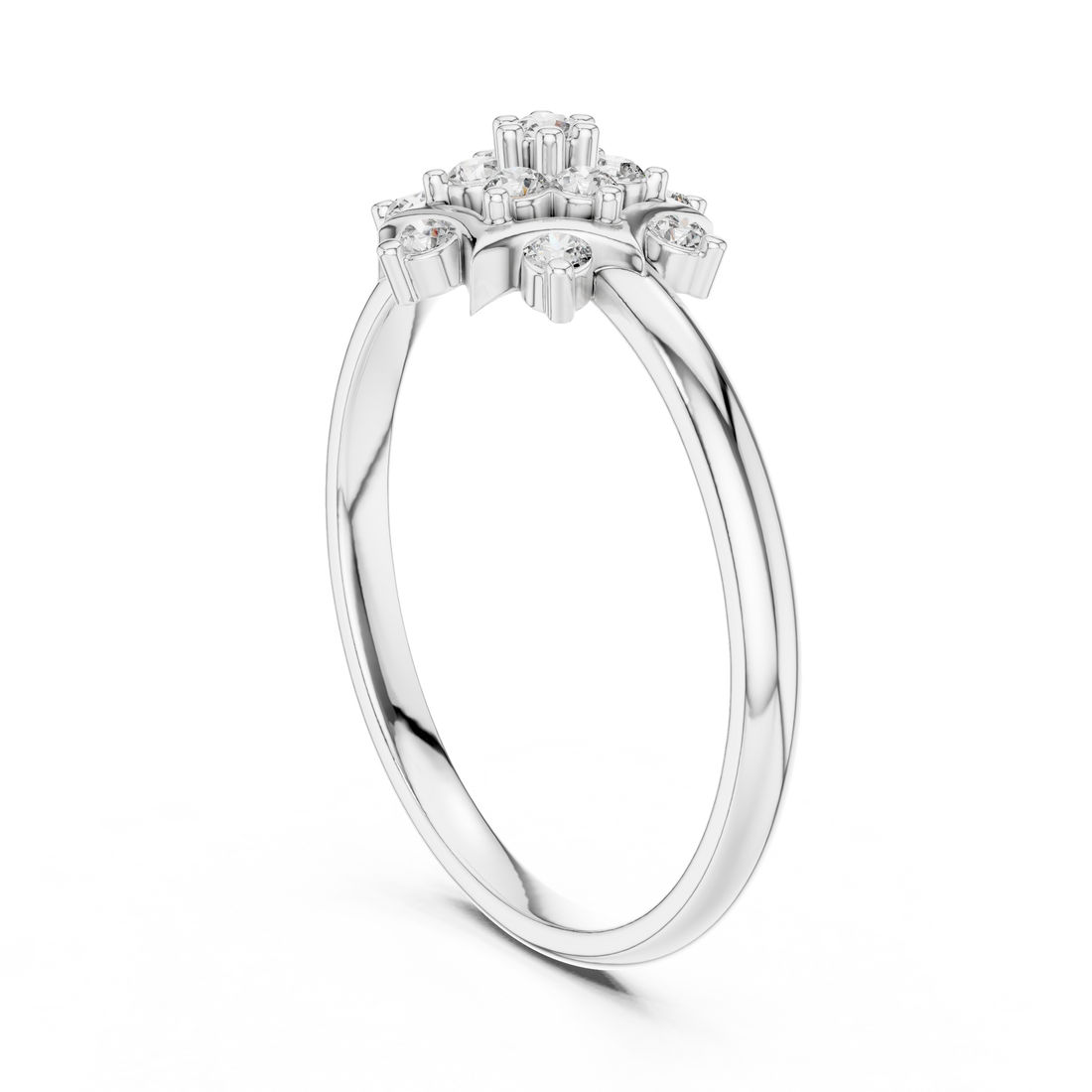 Promise ring with modern minimalist gold band.