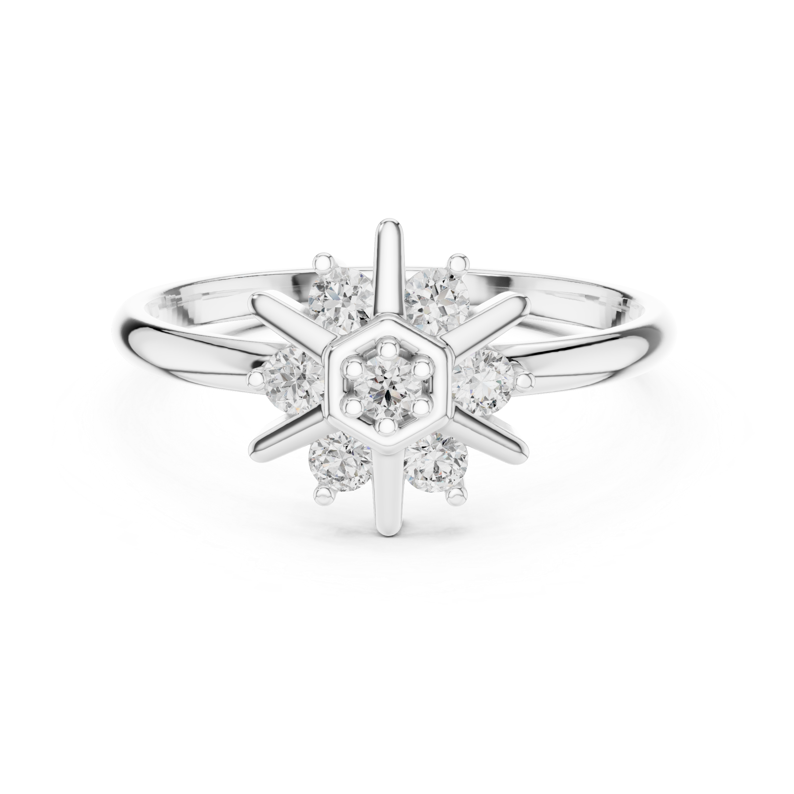 Oval engagement ring with smooth polished band.