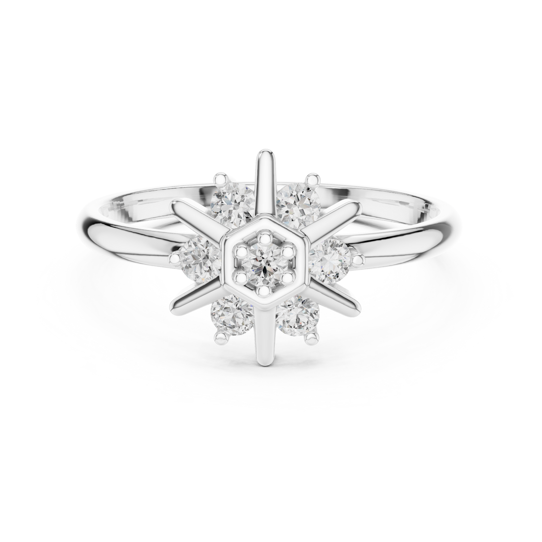 Oval engagement ring with smooth polished band.