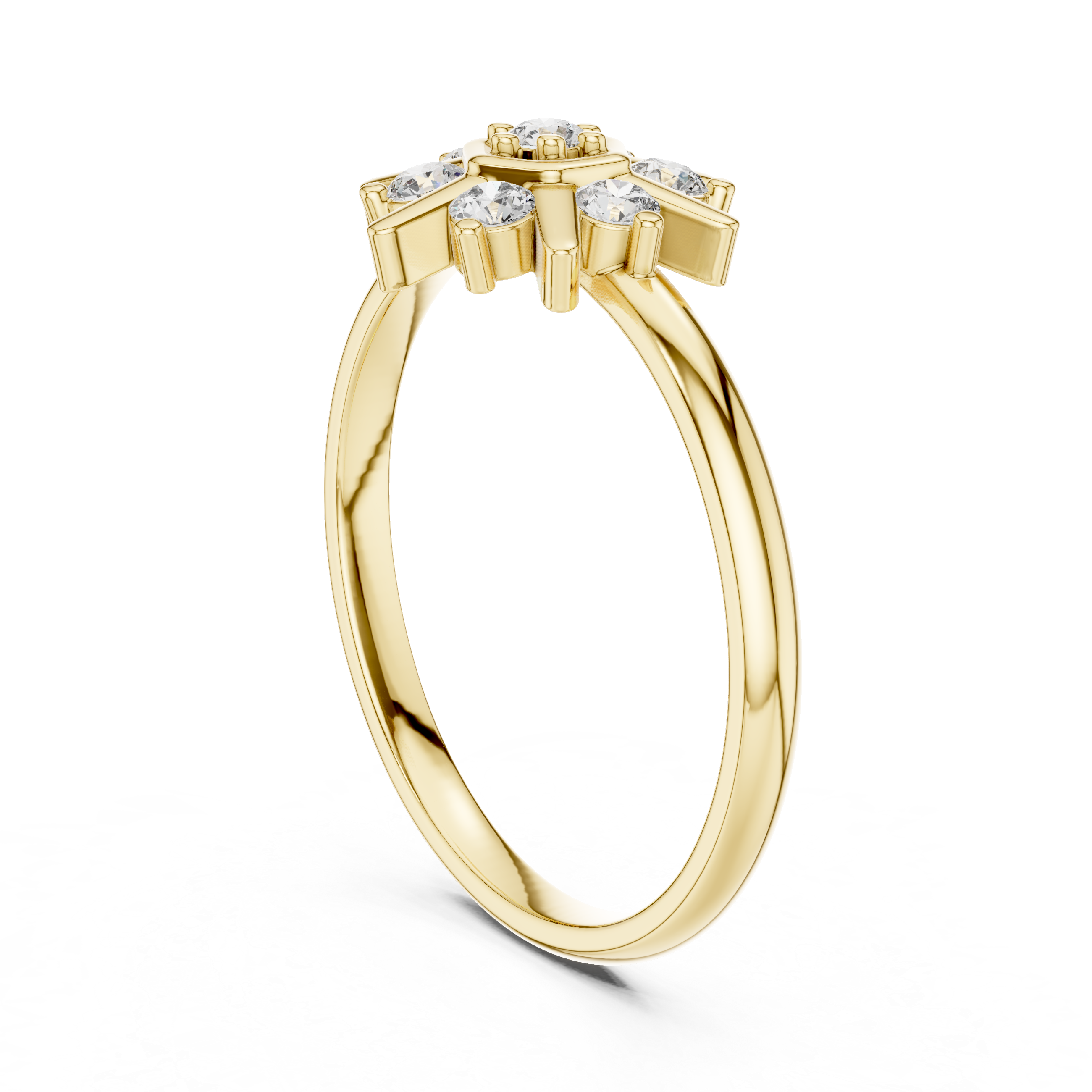 Cushion-cut engagement ring with refined sparkle.