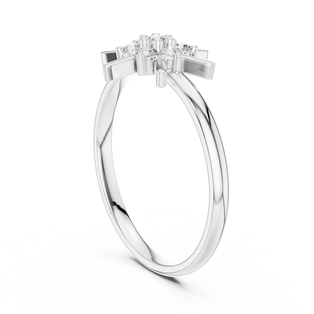 Minimal gold ring with smooth modern finish.