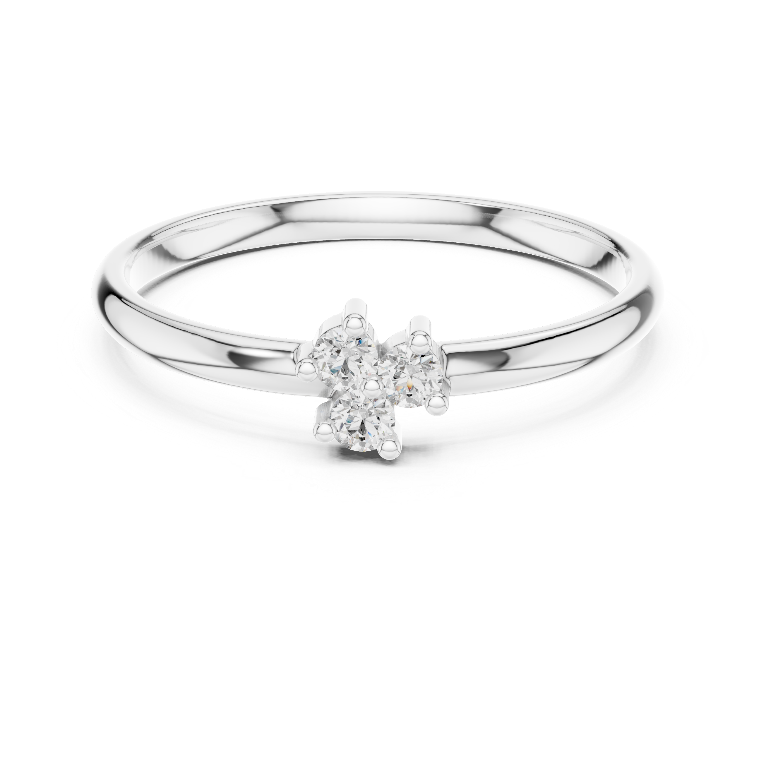 Elegant lab-grown diamond solitaire ring in polished yellow gold finish.
