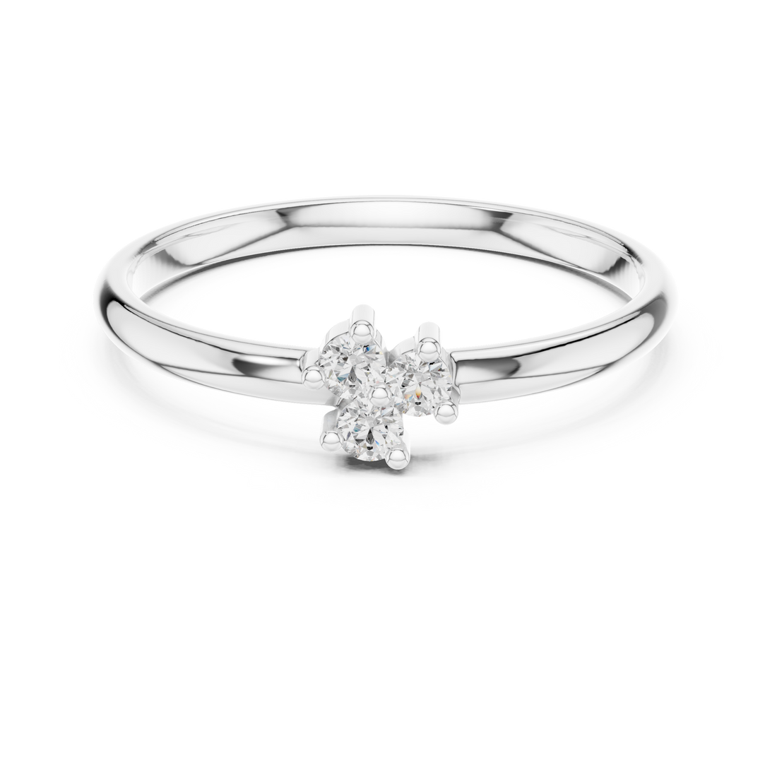 Elegant lab-grown diamond solitaire ring in polished yellow gold finish.