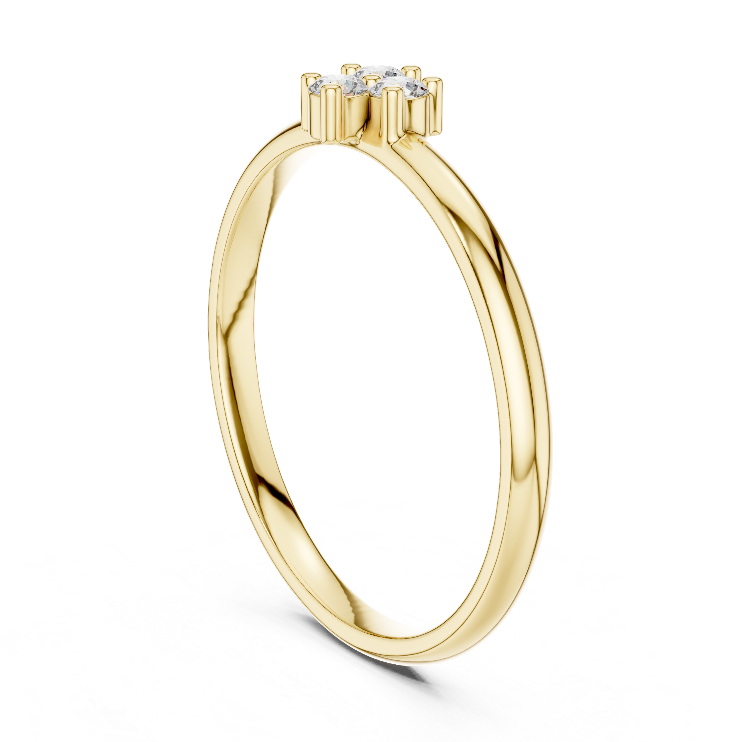 Classic oval diamond halo ring with bright side stone sparkle.