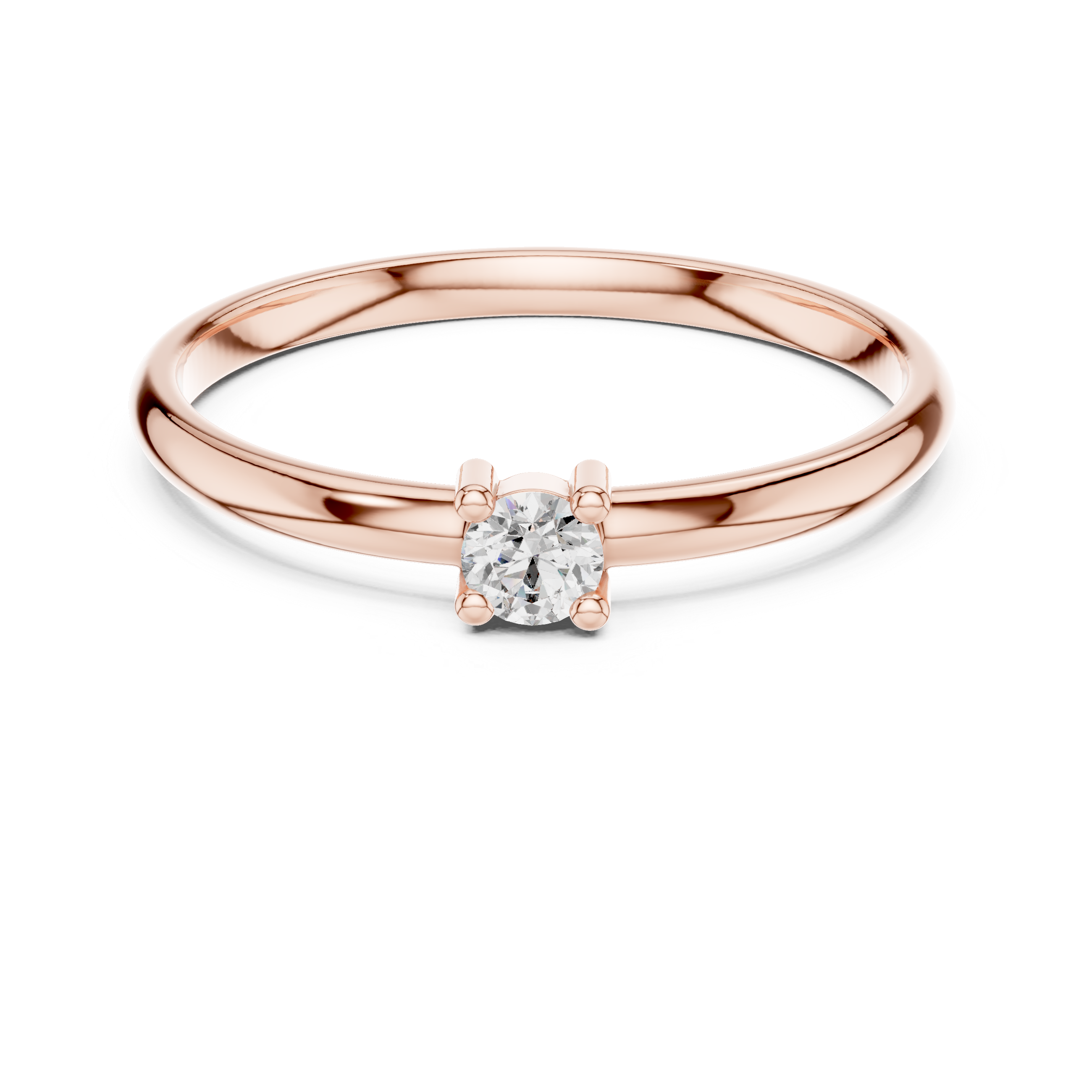 Stylish twisted gold ring with sparkling diamond accents.