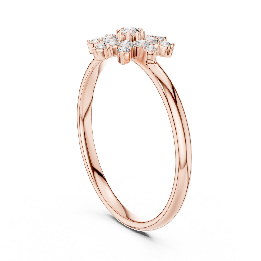Round Cut Diamond Cluster Halo Fashion Ring