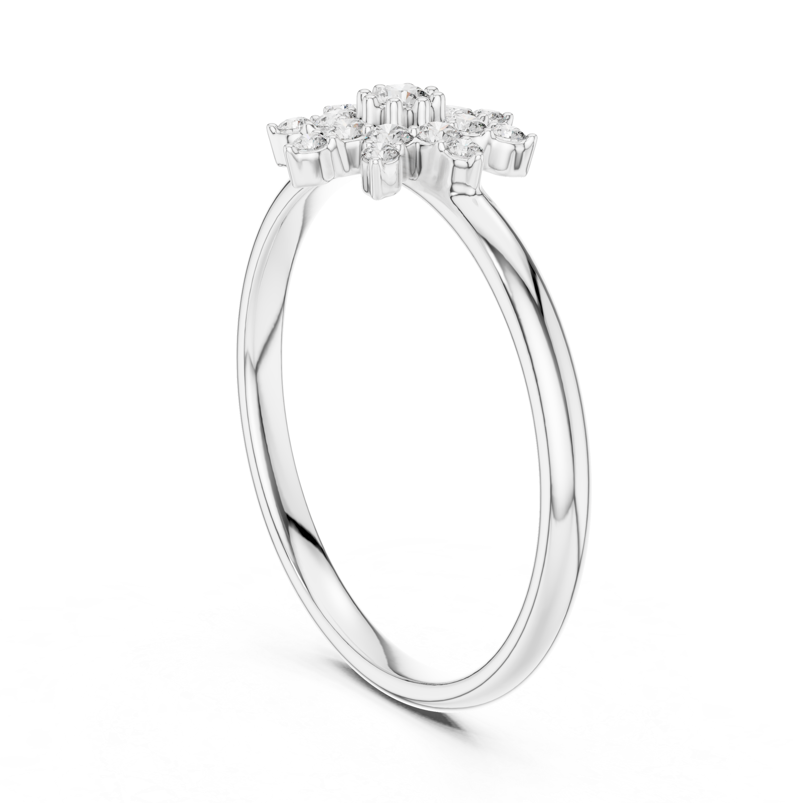 Round Cut Diamond Cluster Halo Fashion Ring
