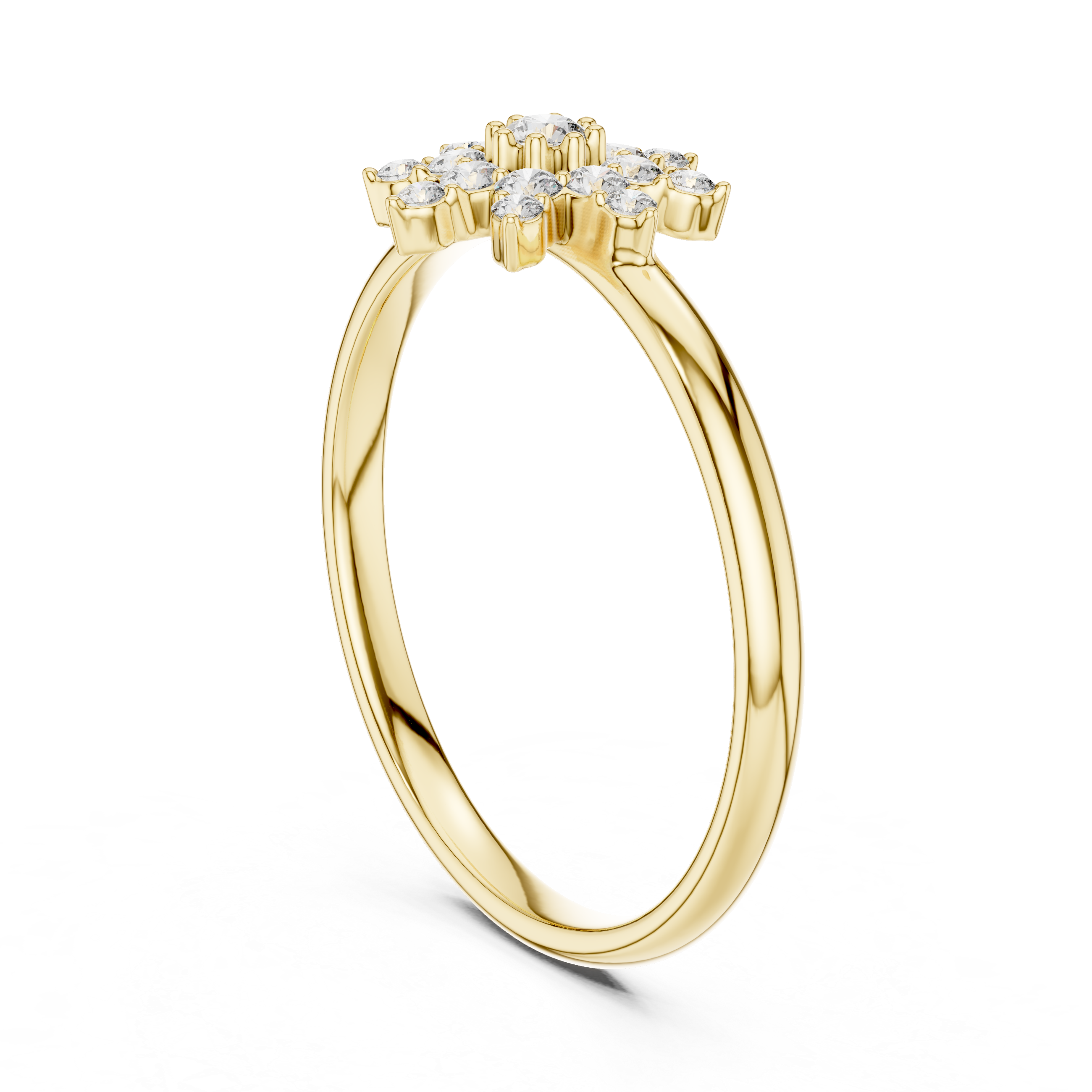 Round Cut Diamond Cluster Halo Fashion Ring