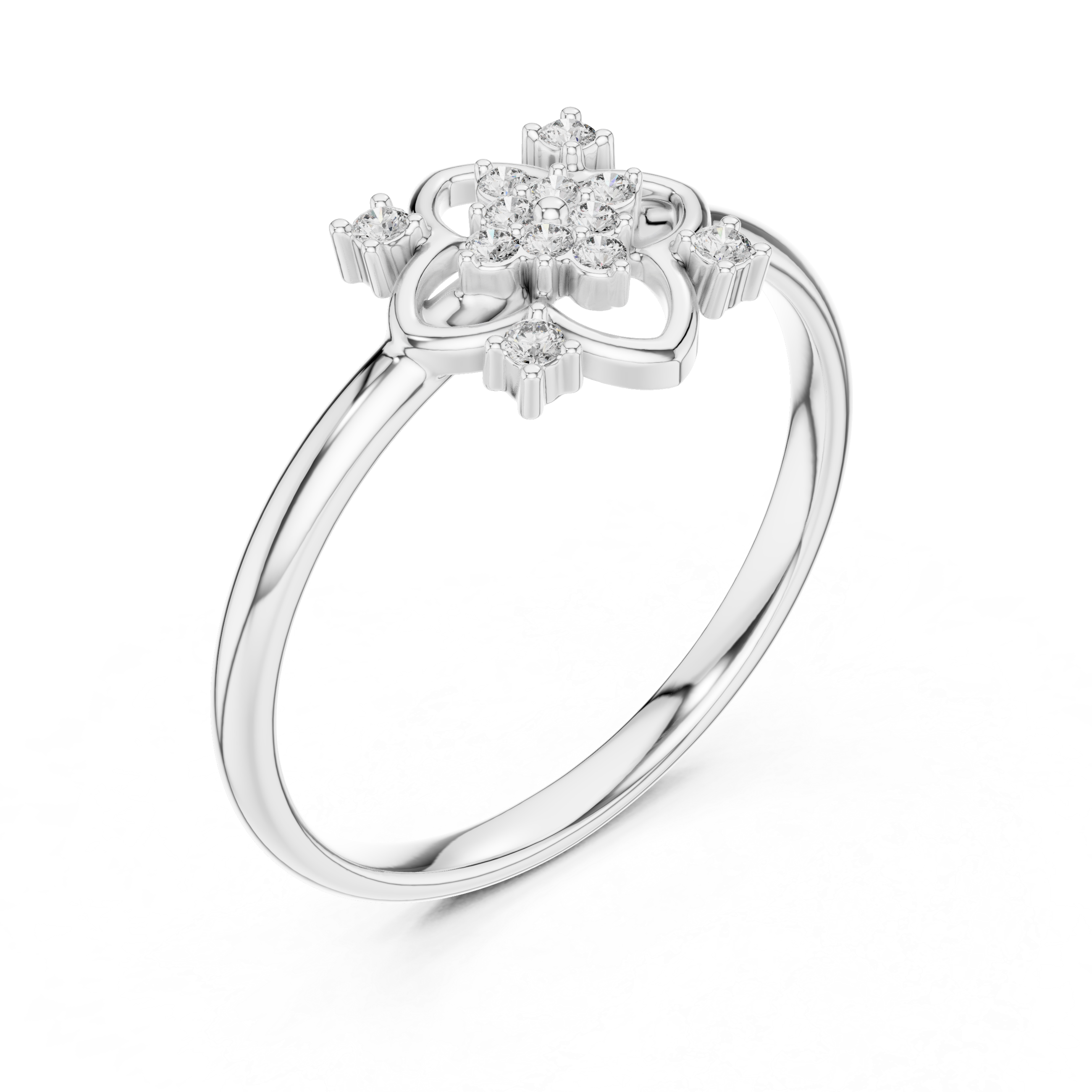 Promise ring with modern minimalist gold band.