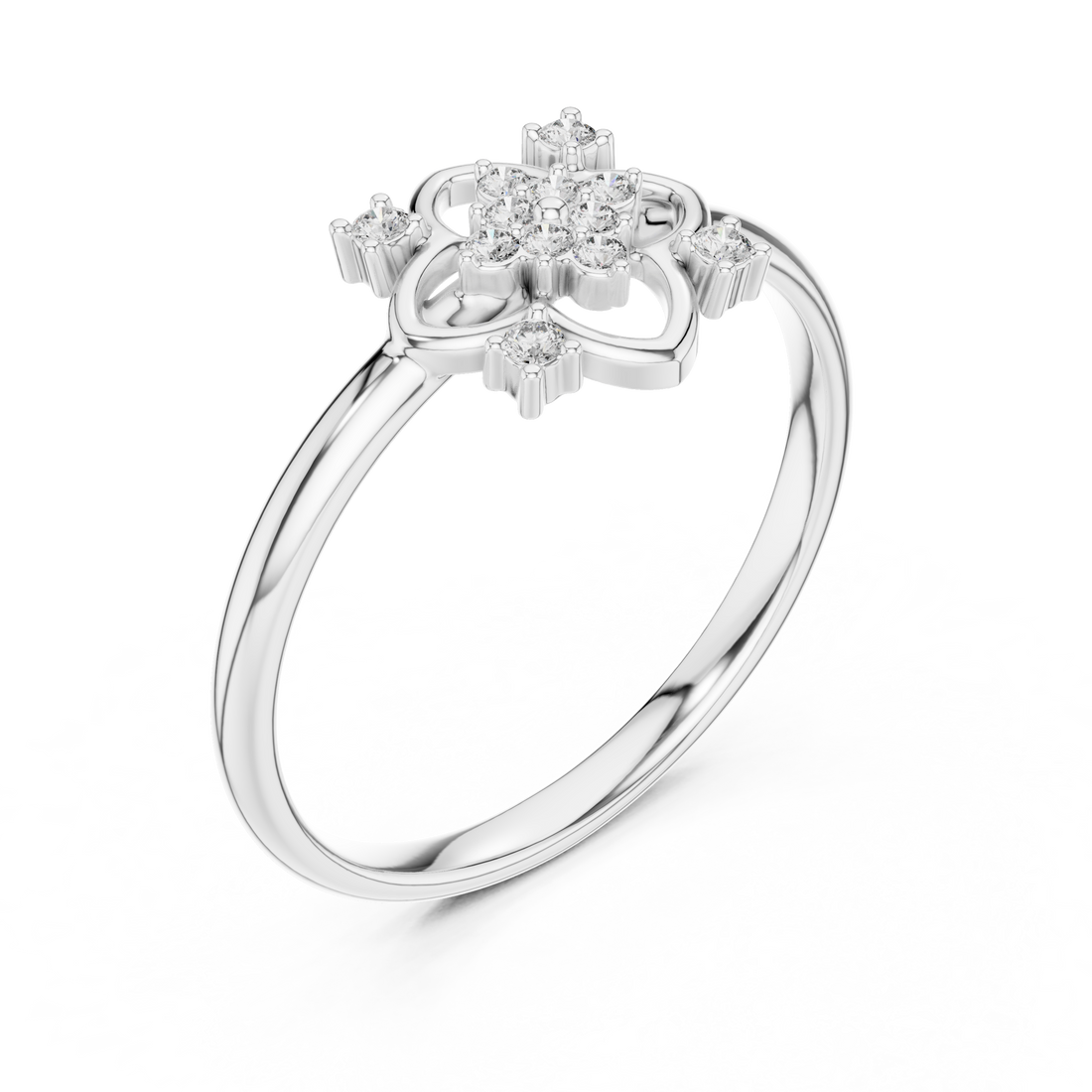 Promise ring with modern minimalist gold band.