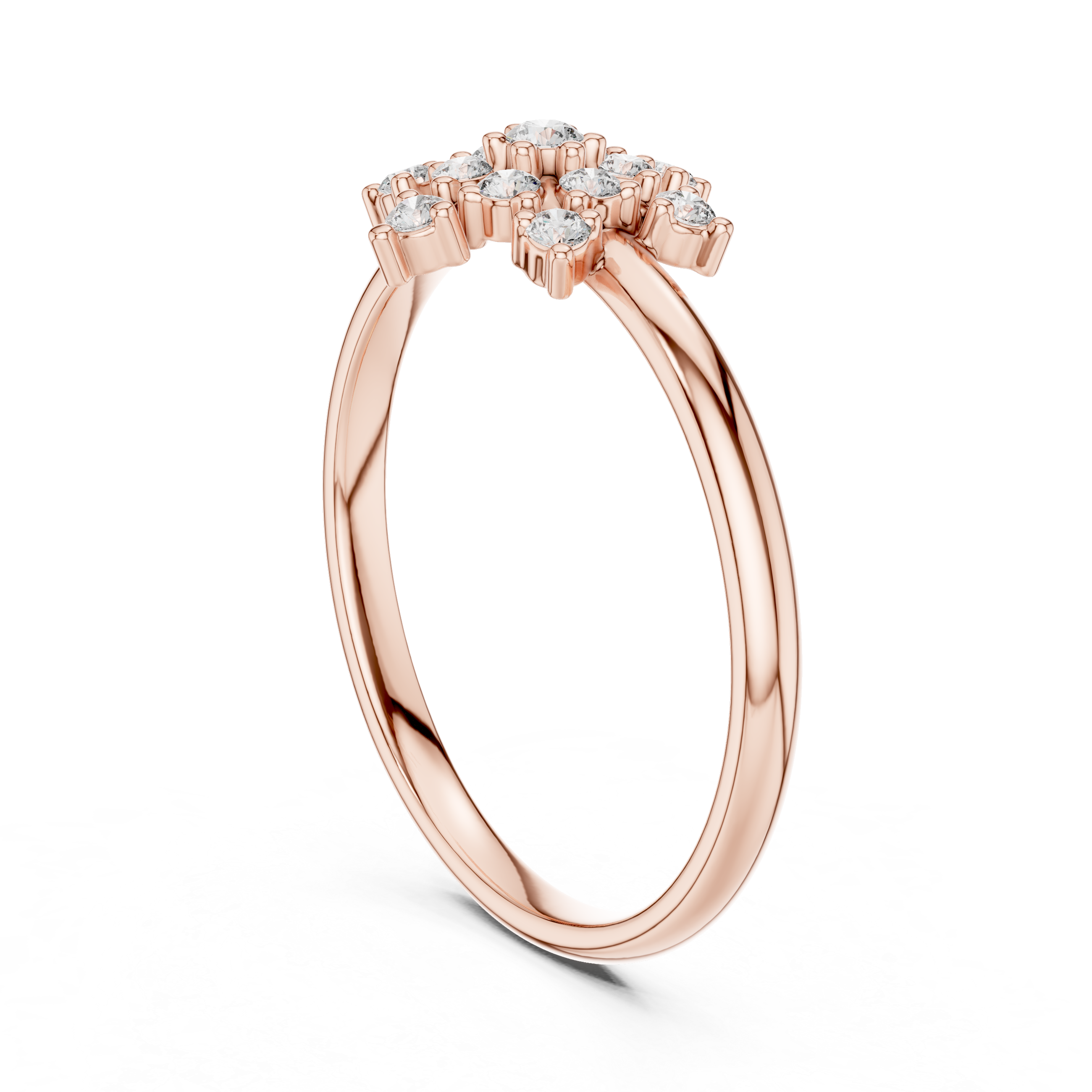 Smooth gemstone toe ring with bright sparkle.