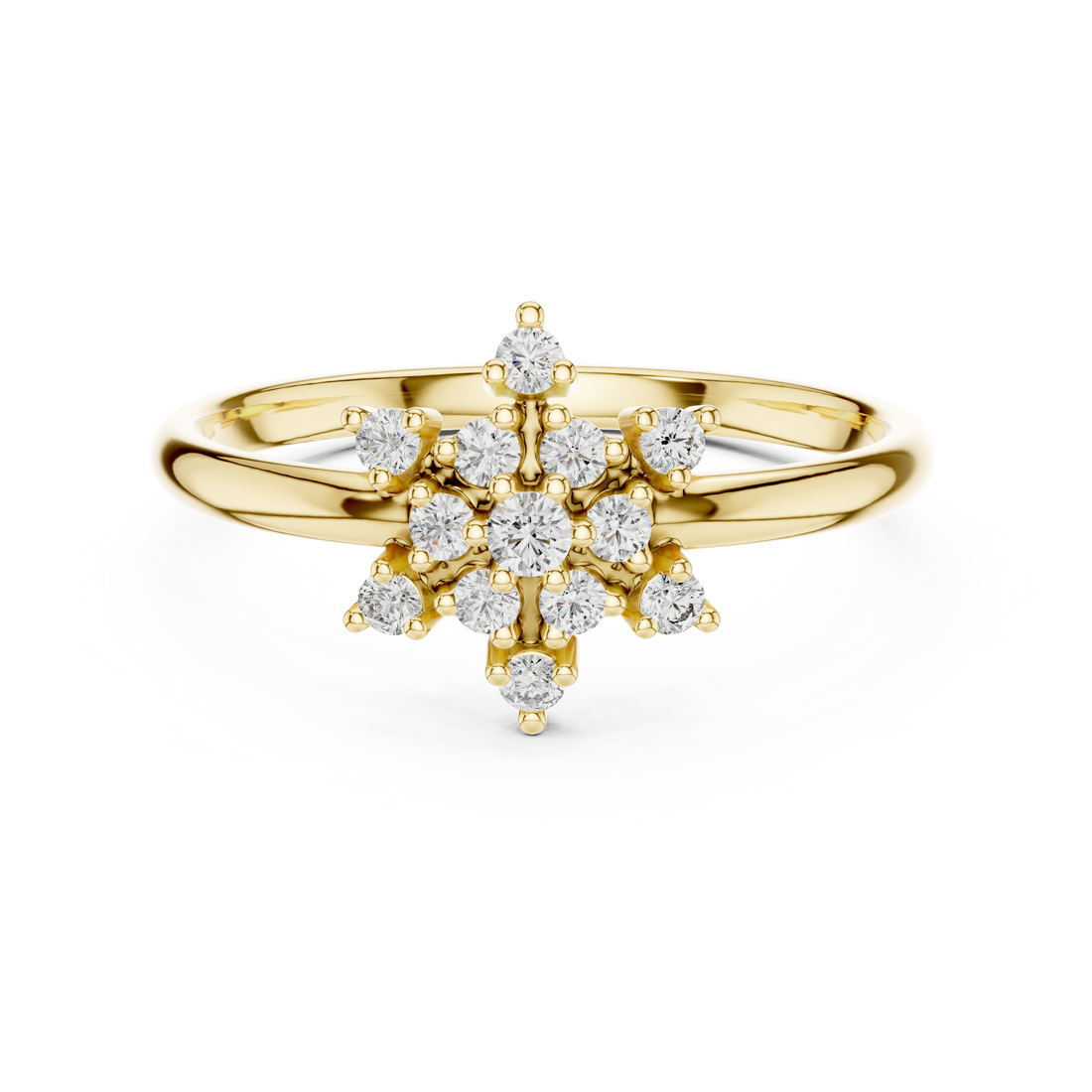 Gold hoop earrings with polished round design.