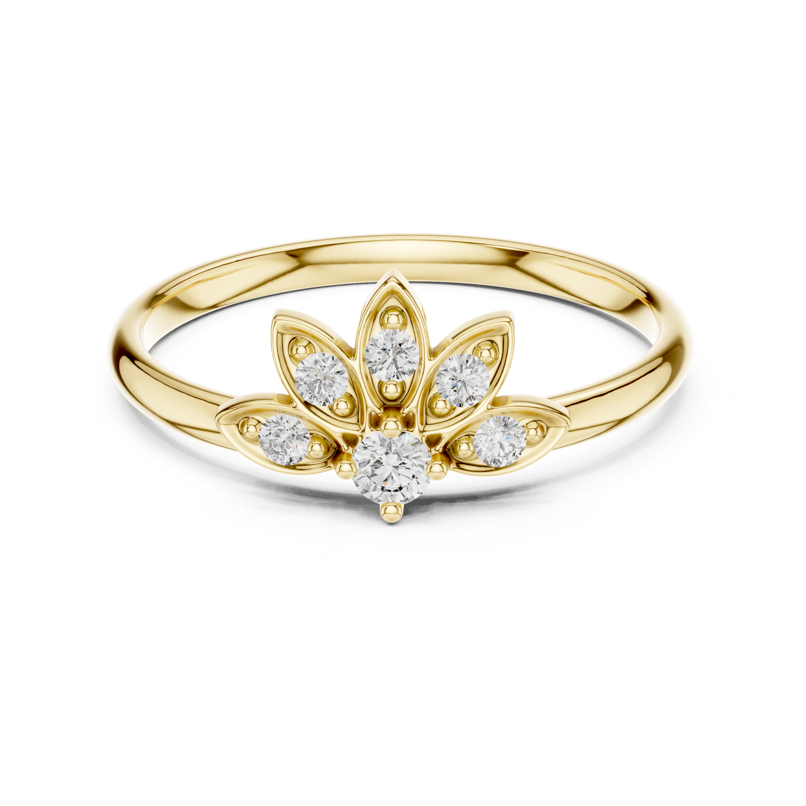 Pearl gemstone ring with elegant simple styling.