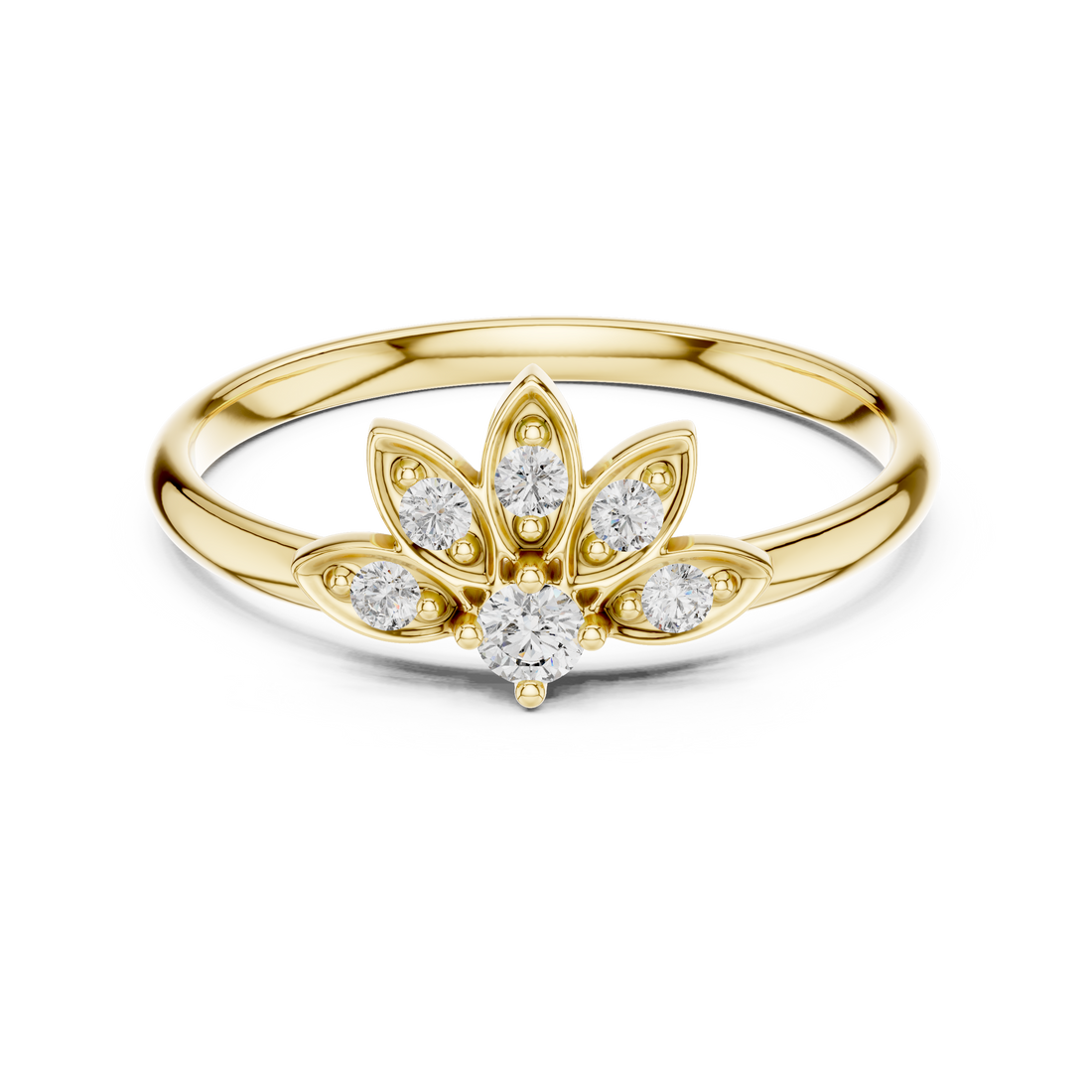Pearl gemstone ring with elegant simple styling.