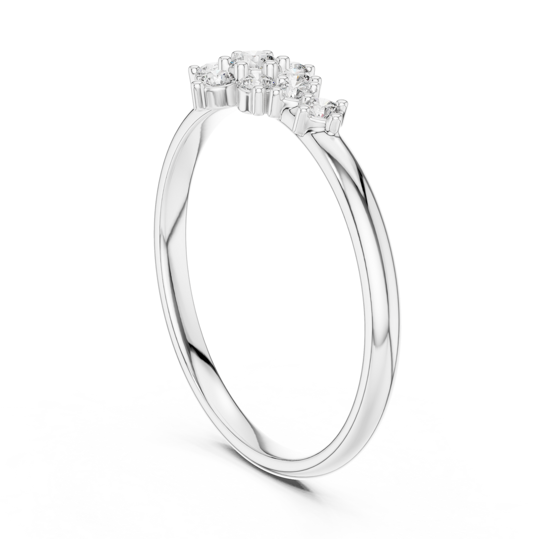Classic wedding band with smooth polished gold finish.