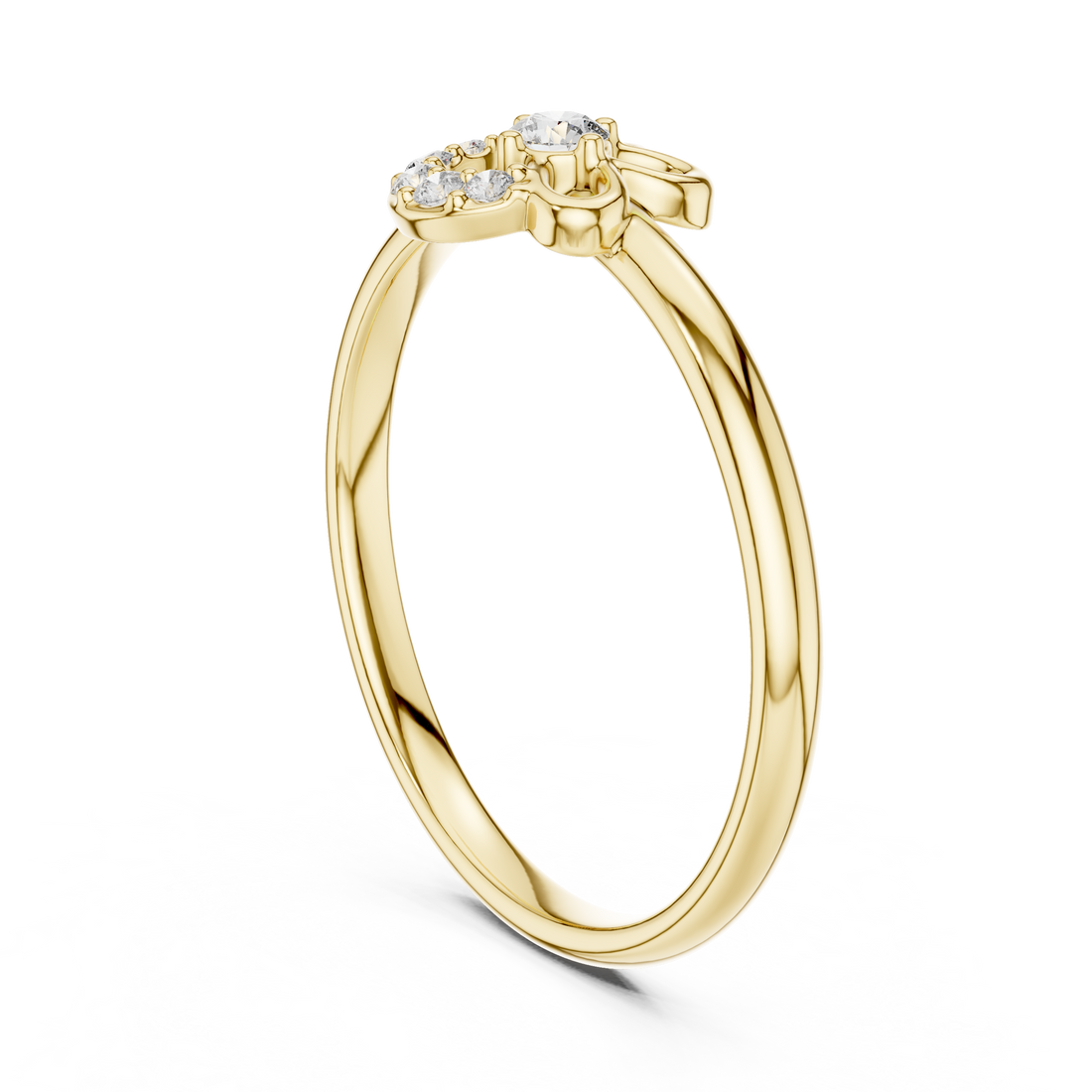 Minimal chain bracelet with subtle diamond highlights.