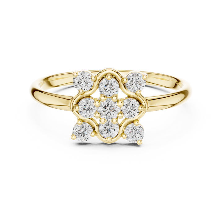 Classic gold nose hoop with minimal elegant style.