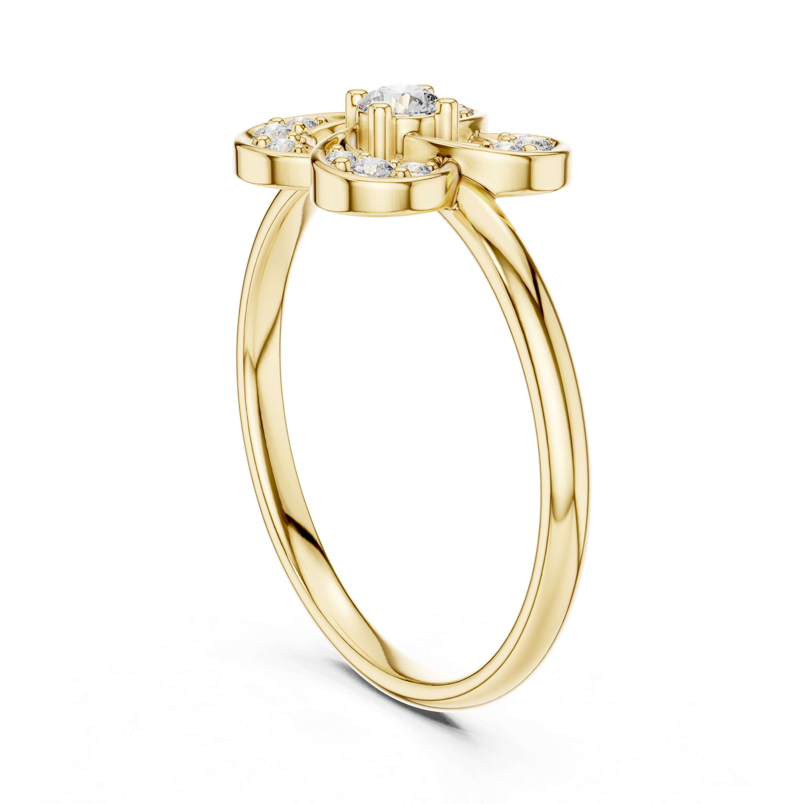 Classic toe ring with smooth gold finish.