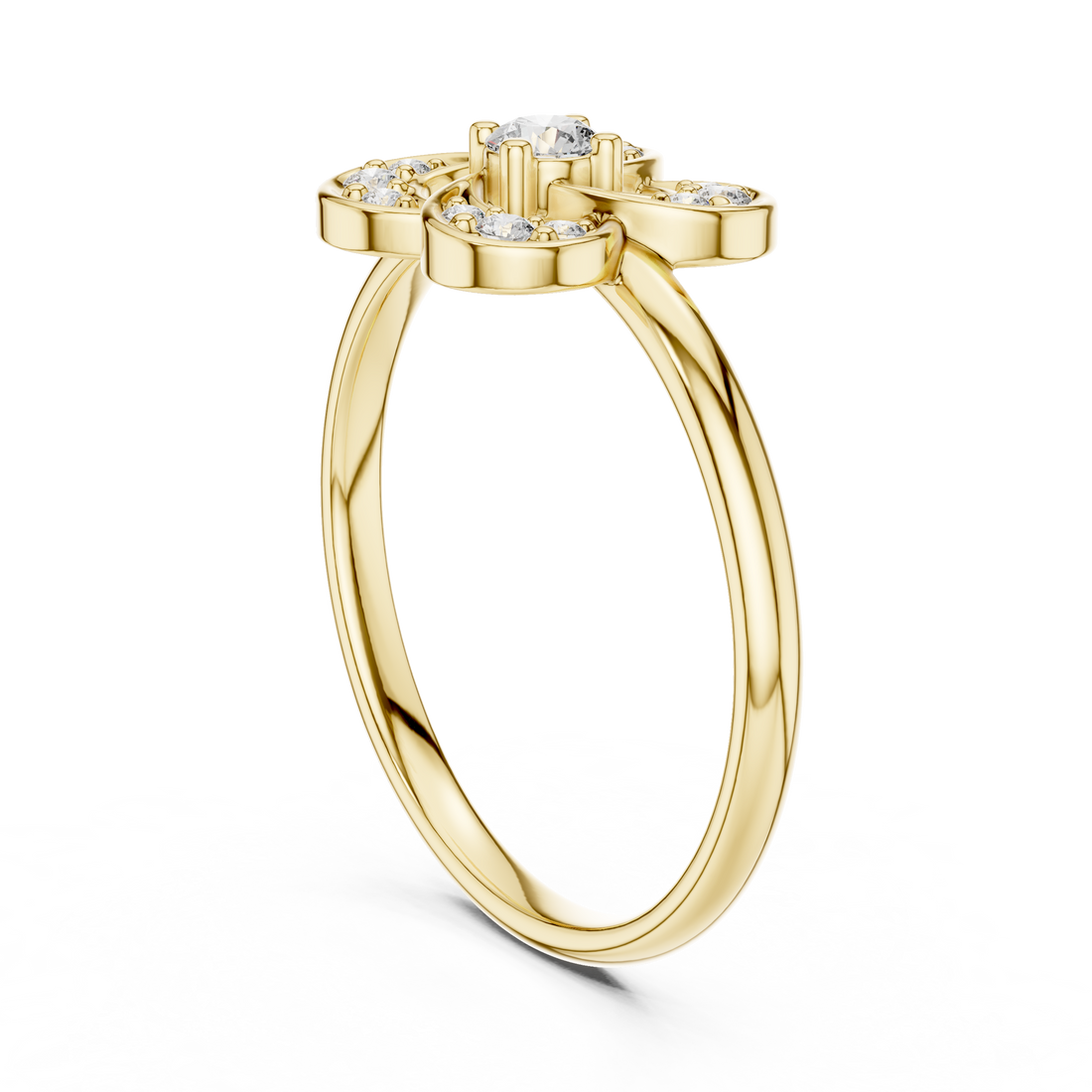 Classic toe ring with smooth gold finish.