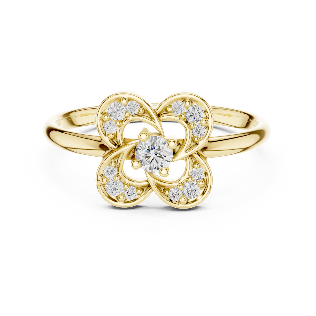 Gemstone toe ring with bright center stone.