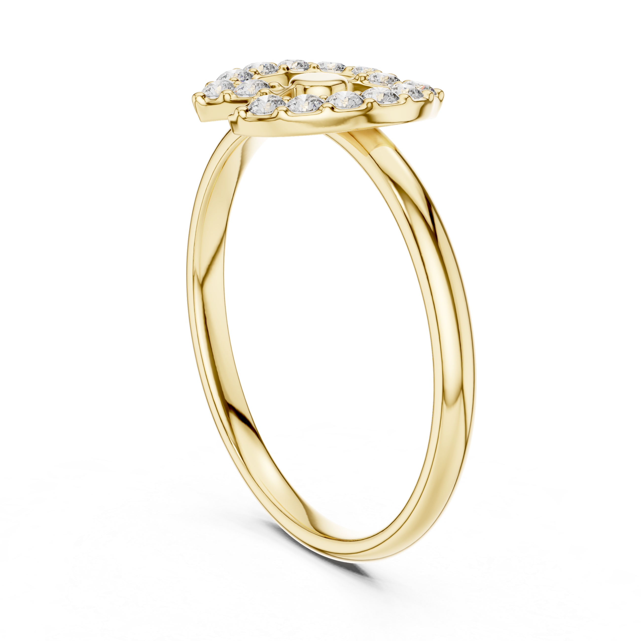 Men's wedding band with matte polished finish.