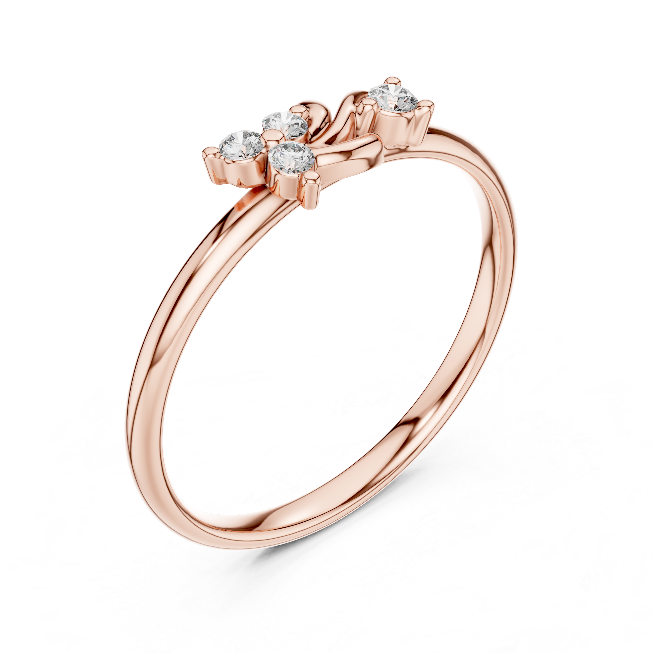 Engagement jewellery set with sparkling diamond finish.