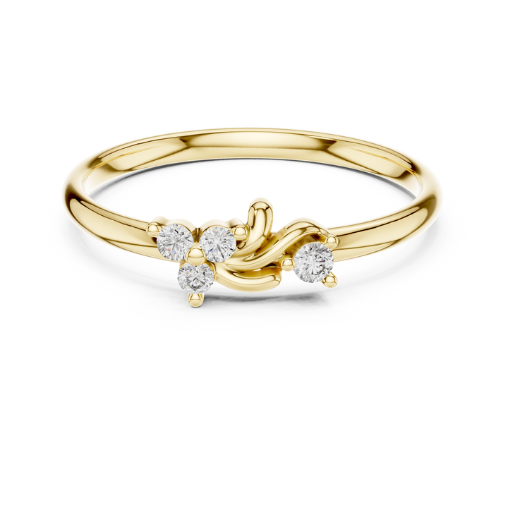 Eternity ring with full circle diamond detailing.