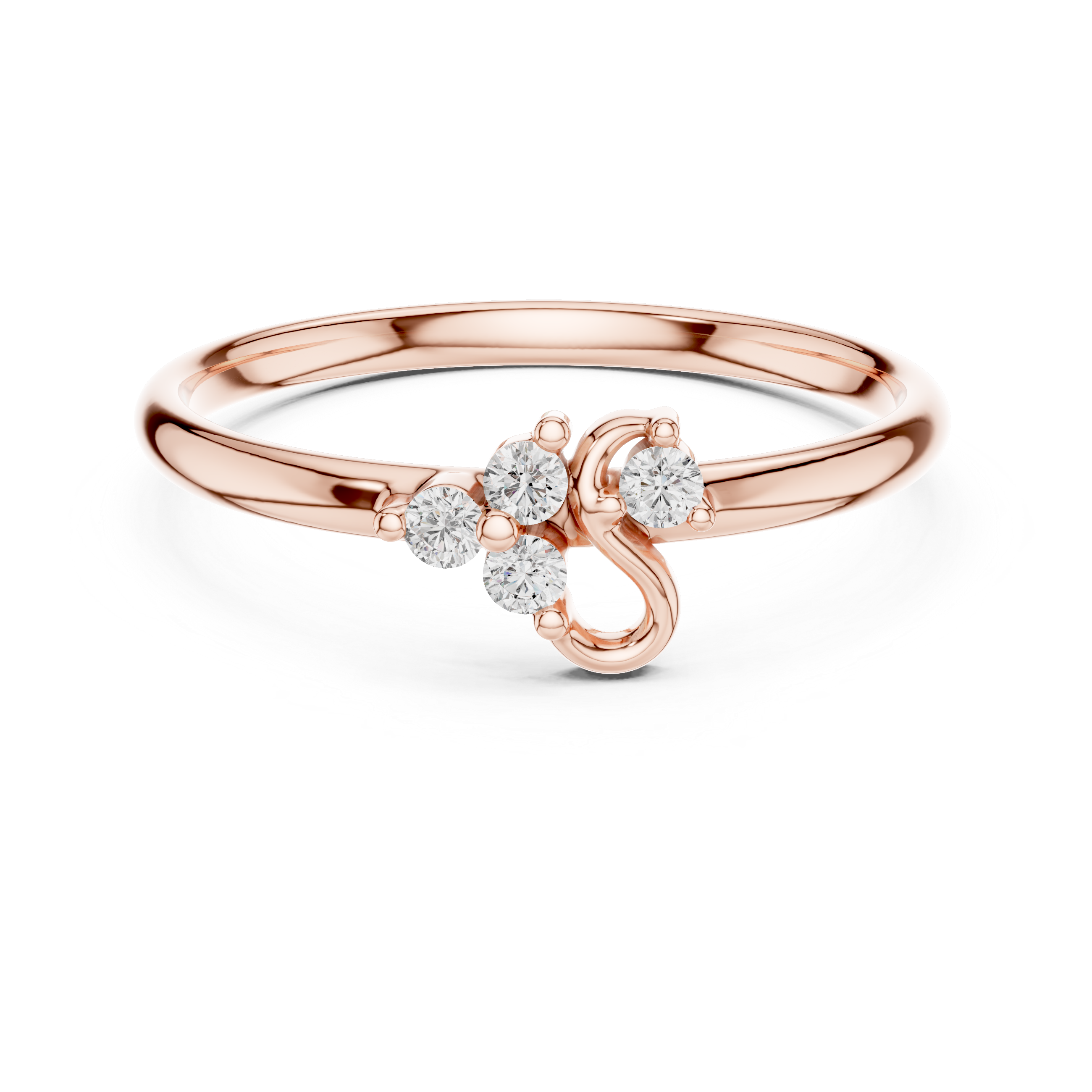 Anniversary ring with sparkling gemstone accents.