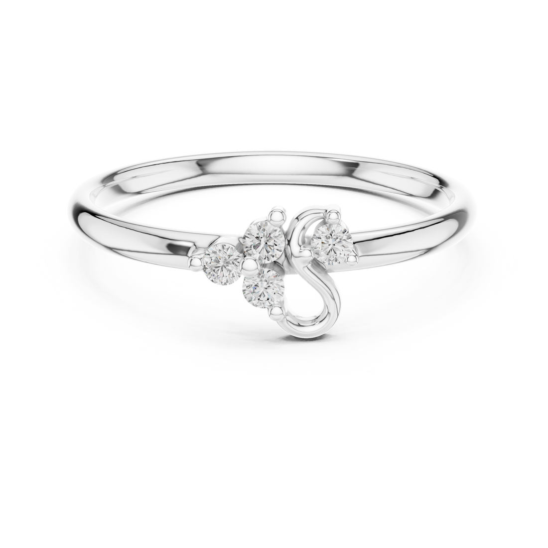 Classic diamond stud earrings with timeless shine.